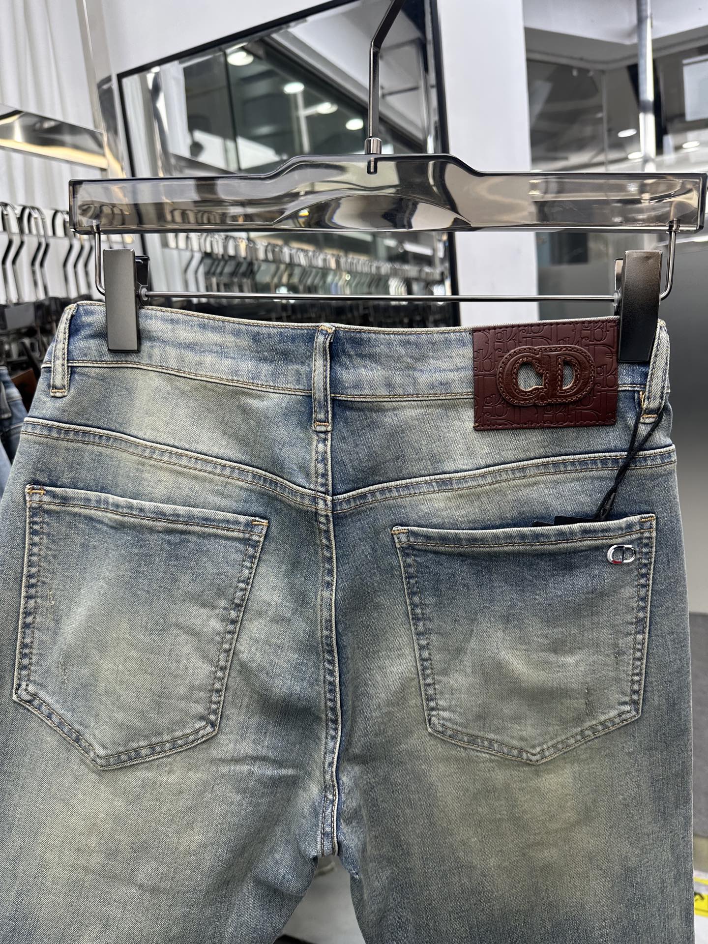 CD 2026 Pants Jeans Blue Denim Fabric 317772
