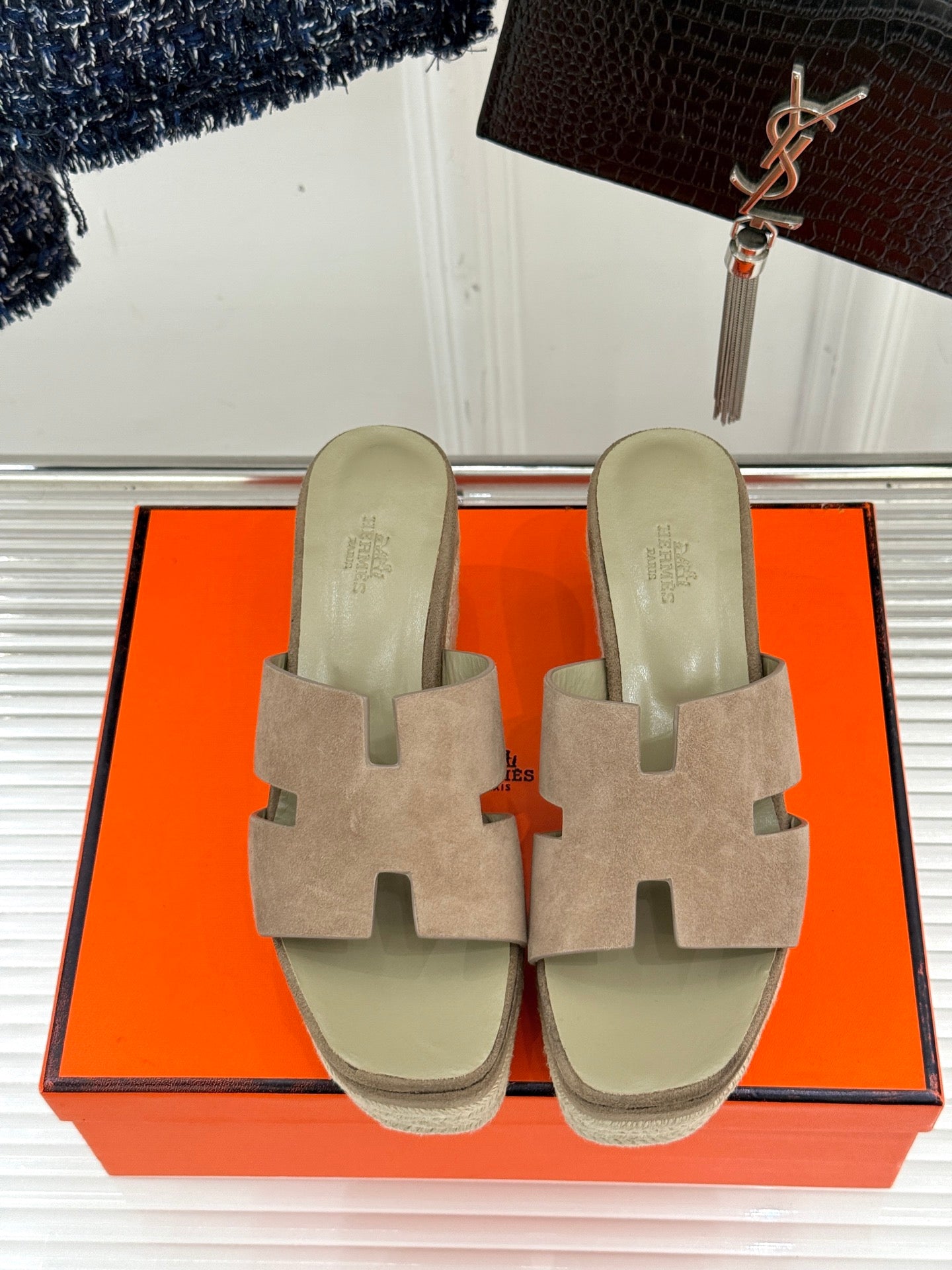 HM Platform Beige Lambskin 316413