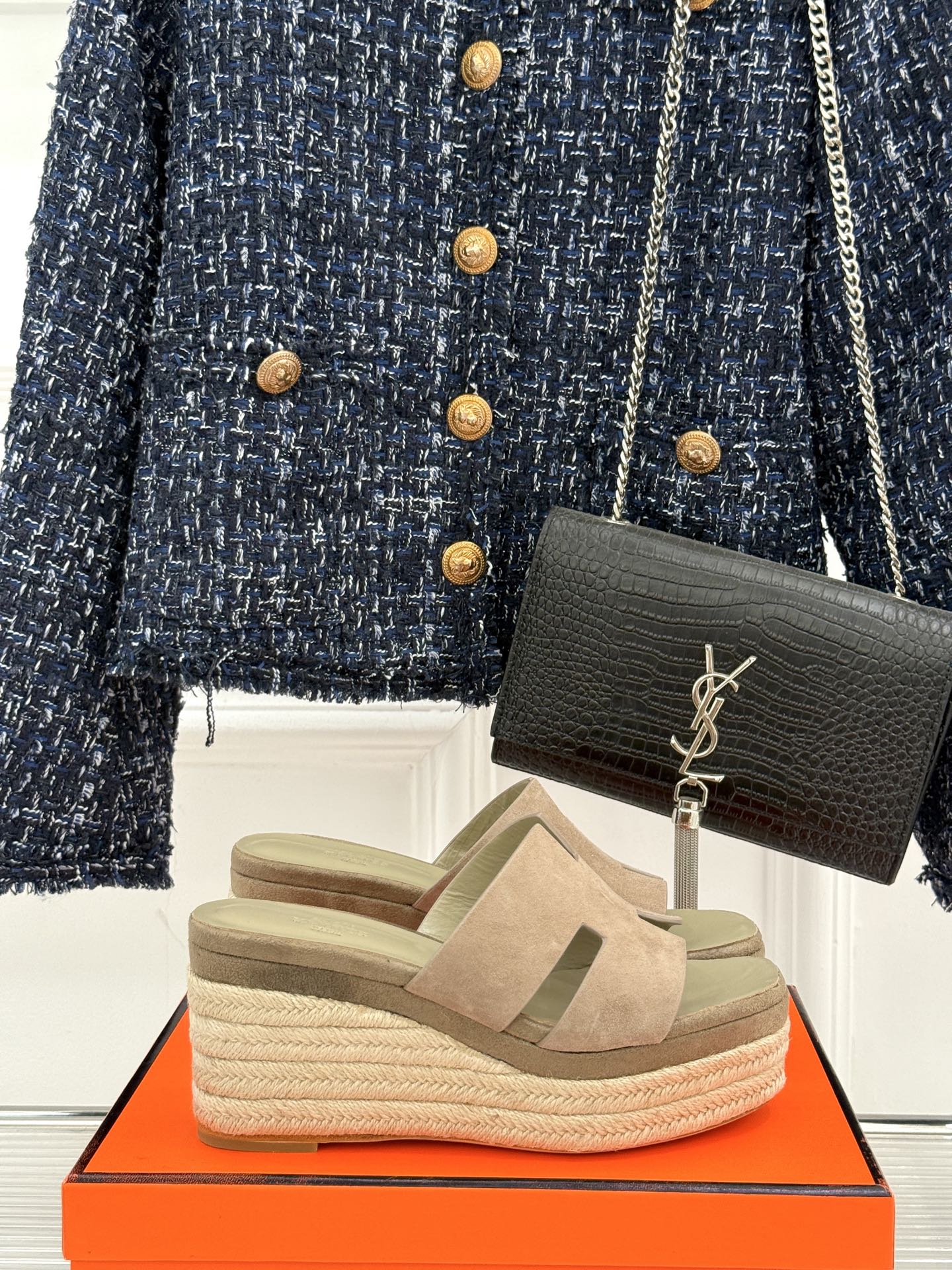 HM Platform Beige Lambskin 316413