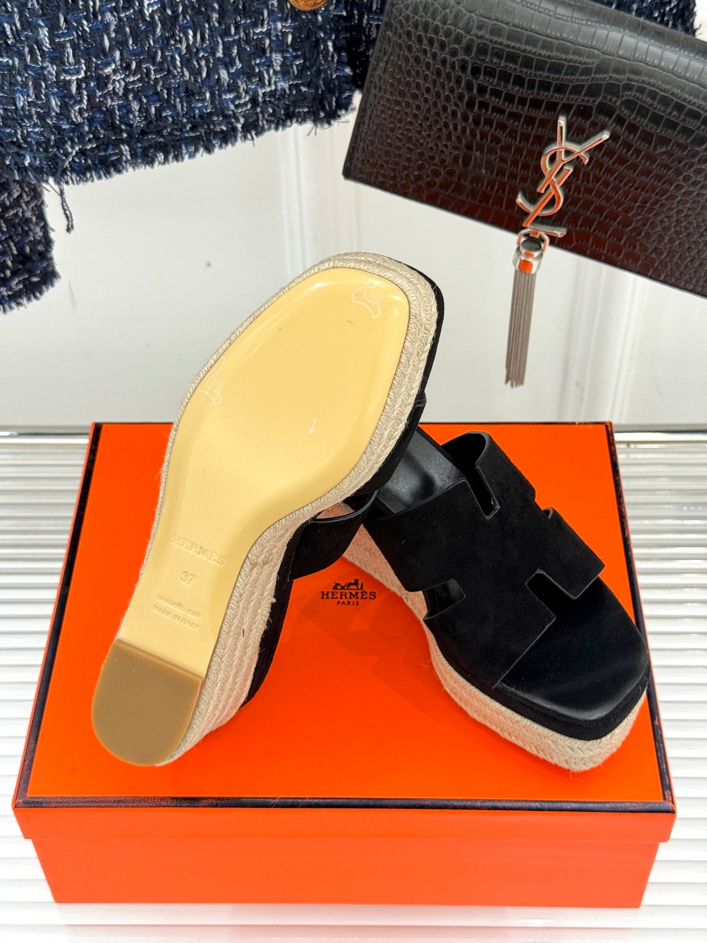 HM Platform Black Lambskin 316414