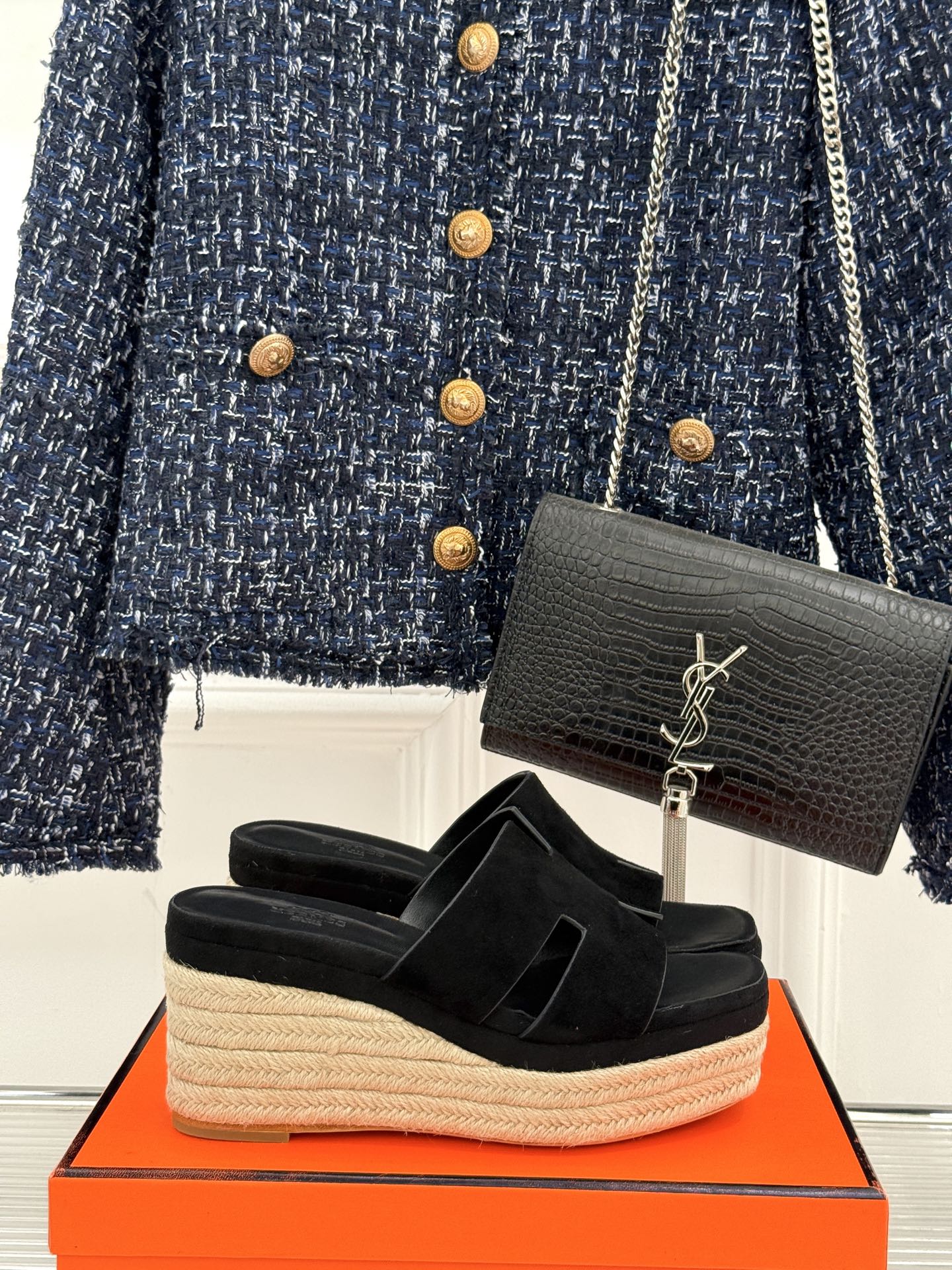 HM Platform Black Lambskin 316414