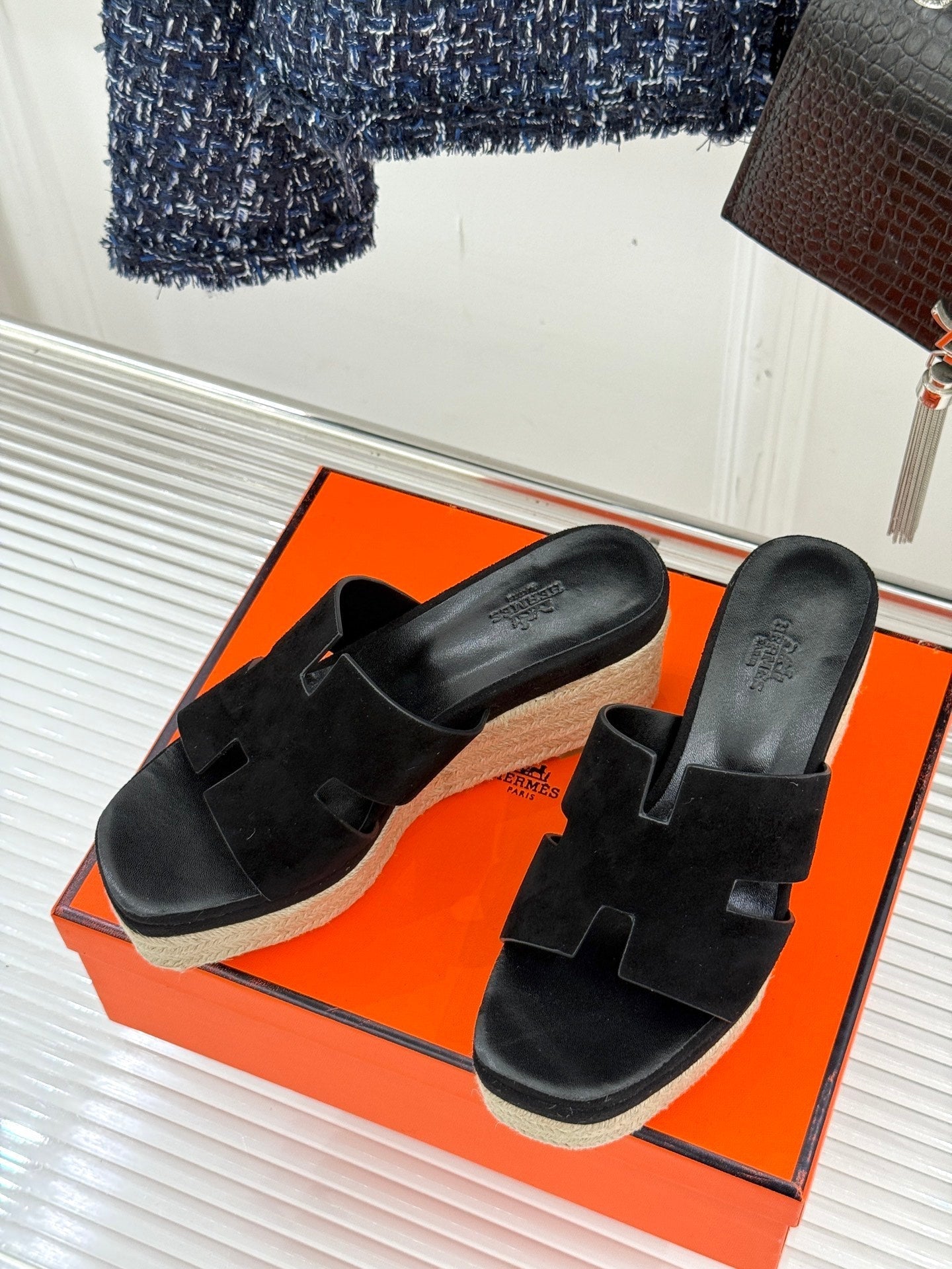 HM Platform Black Lambskin 316414