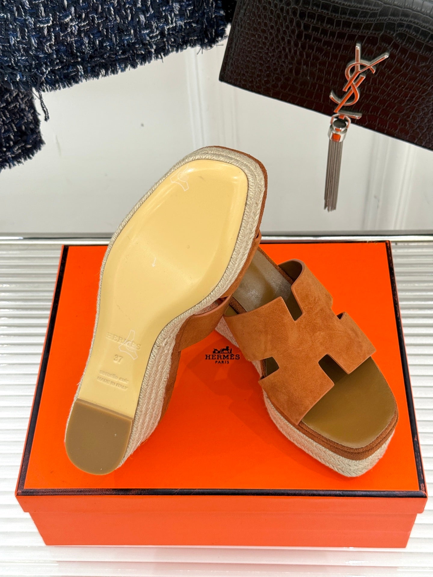 HM Platform Brown Lambskin 316415