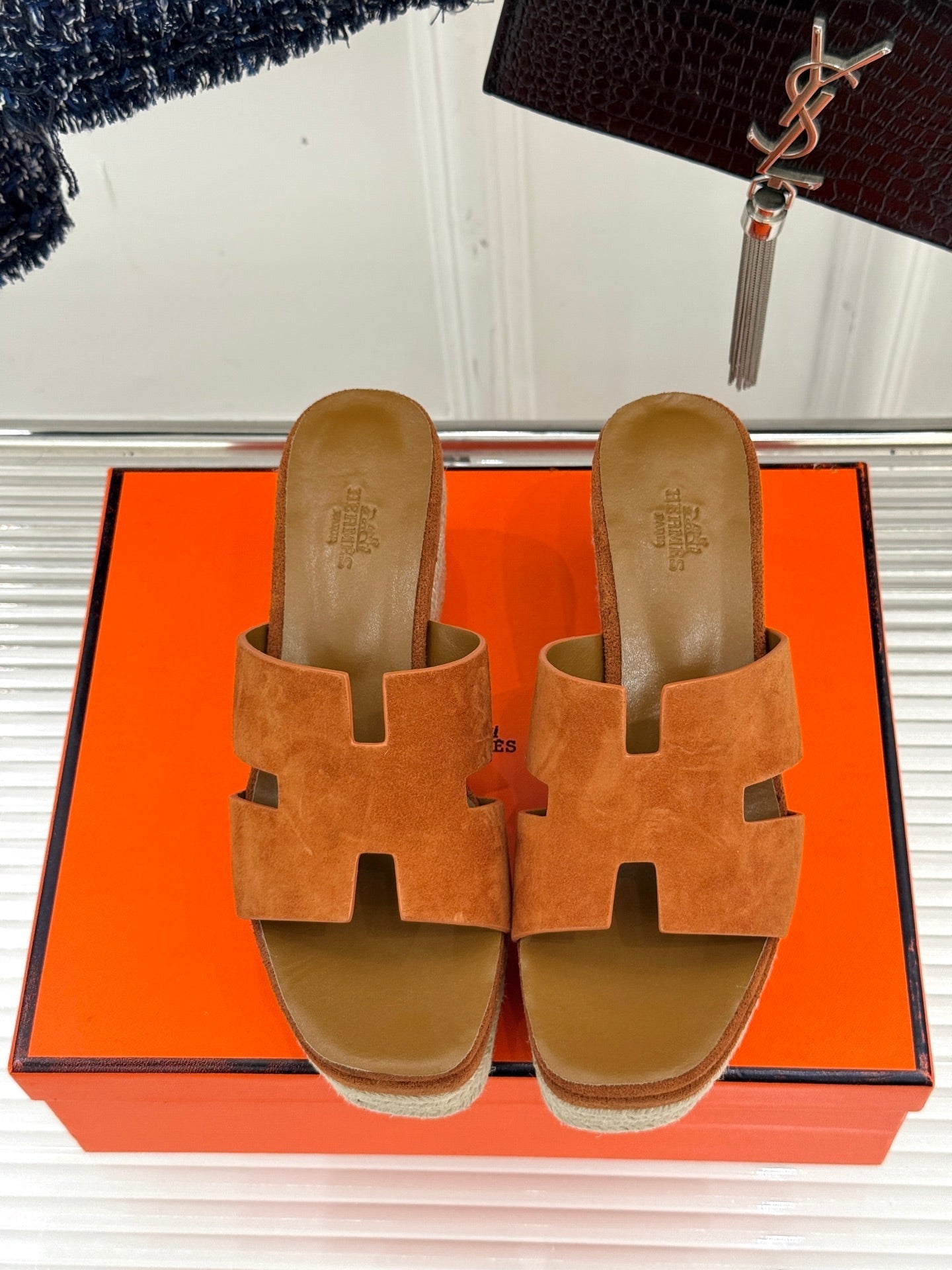 HM Platform Brown Lambskin 316415