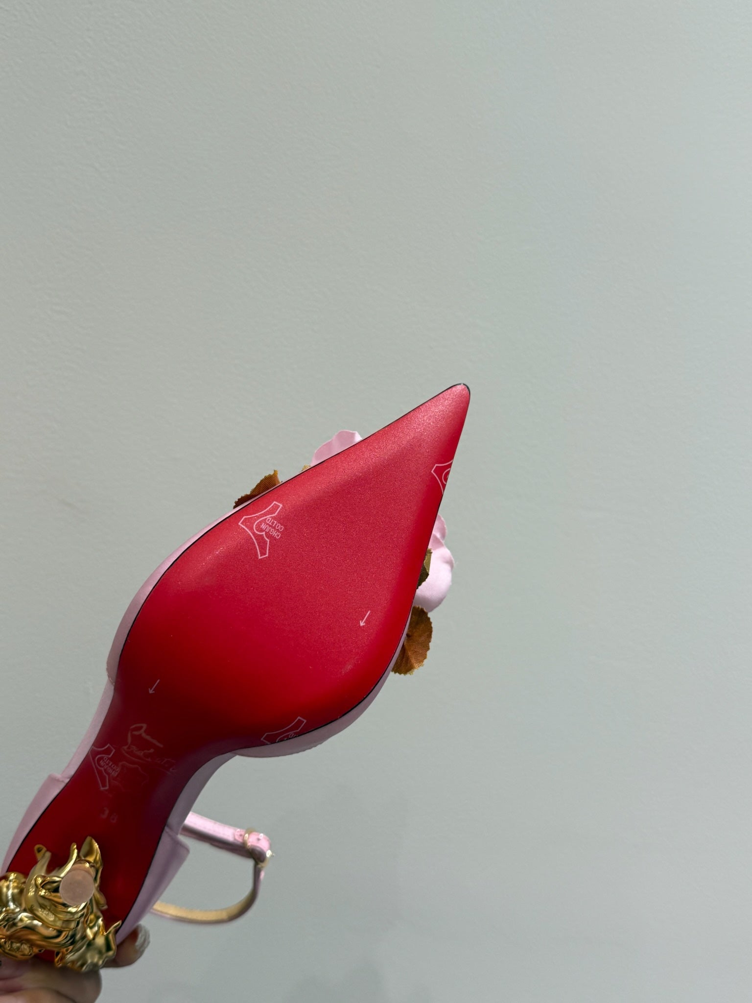 CC 25 Flower Rose Pumps Pink Silk 337168