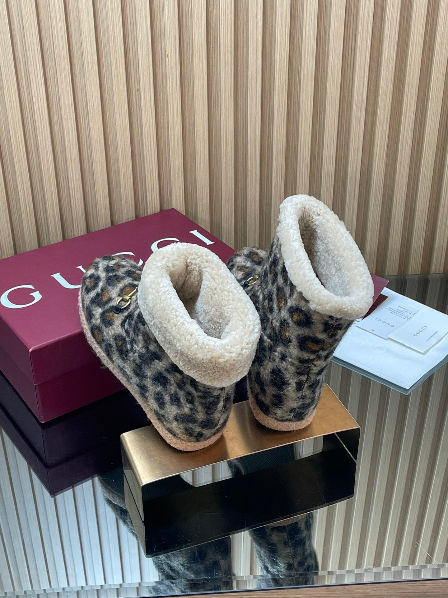Gucci 2025 Boot Leopard Wool 562867