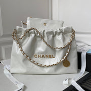 24C CC Hobo 22 bag 45cm Light Grey Lambskin