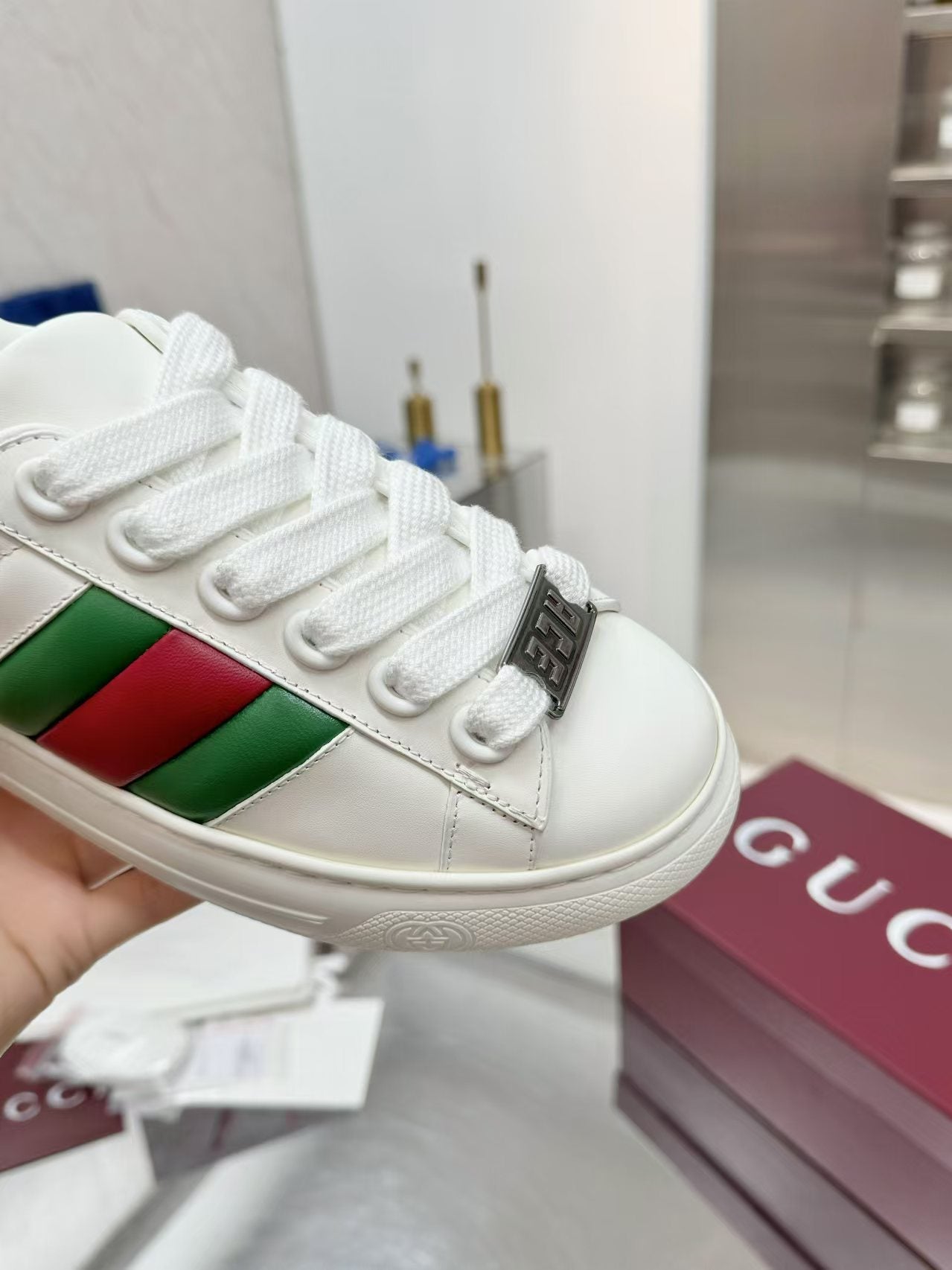 GG Men's ACE Sneaker White Cowhide 574741