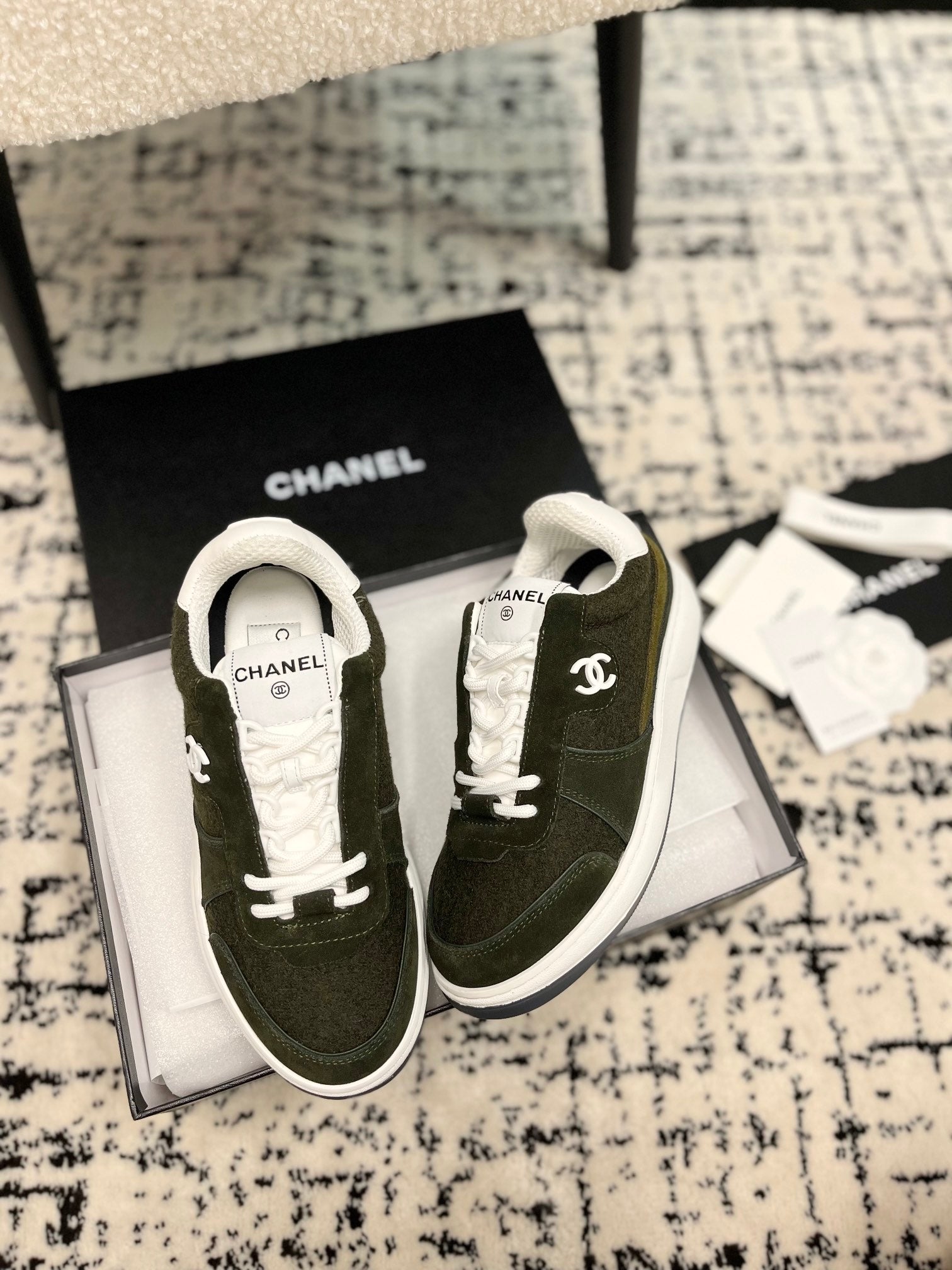 cc sneaker black velvet suede