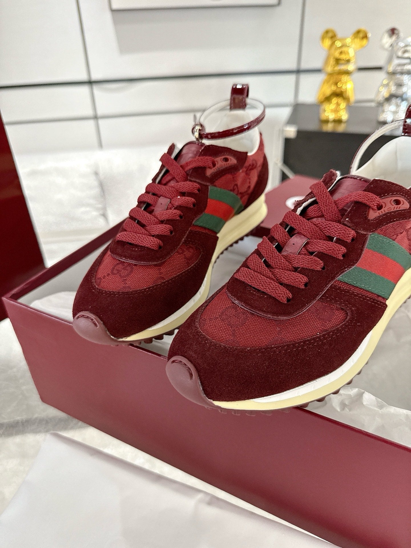 GC 2025 Re-Motion Sneaker Red Suede Cowhide 292414