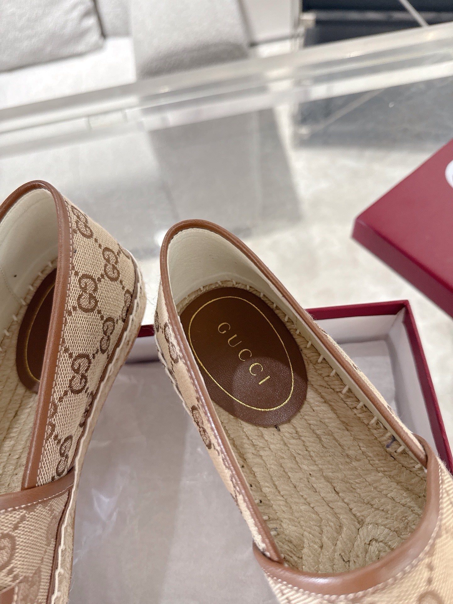 GC 2025 Espadrille With Horsebit Brown Canvas 292457