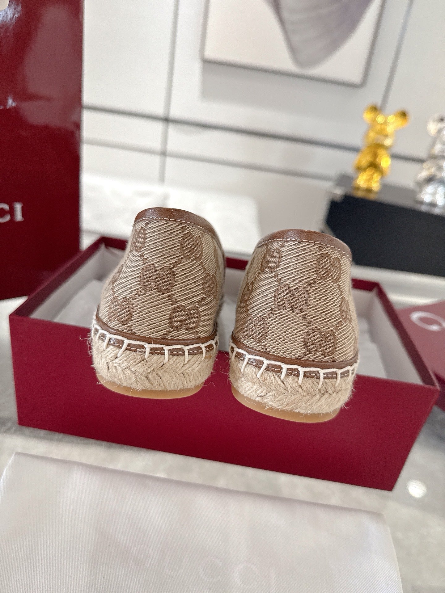 GC 2025 Espadrille With Horsebit Brown Canvas 292457