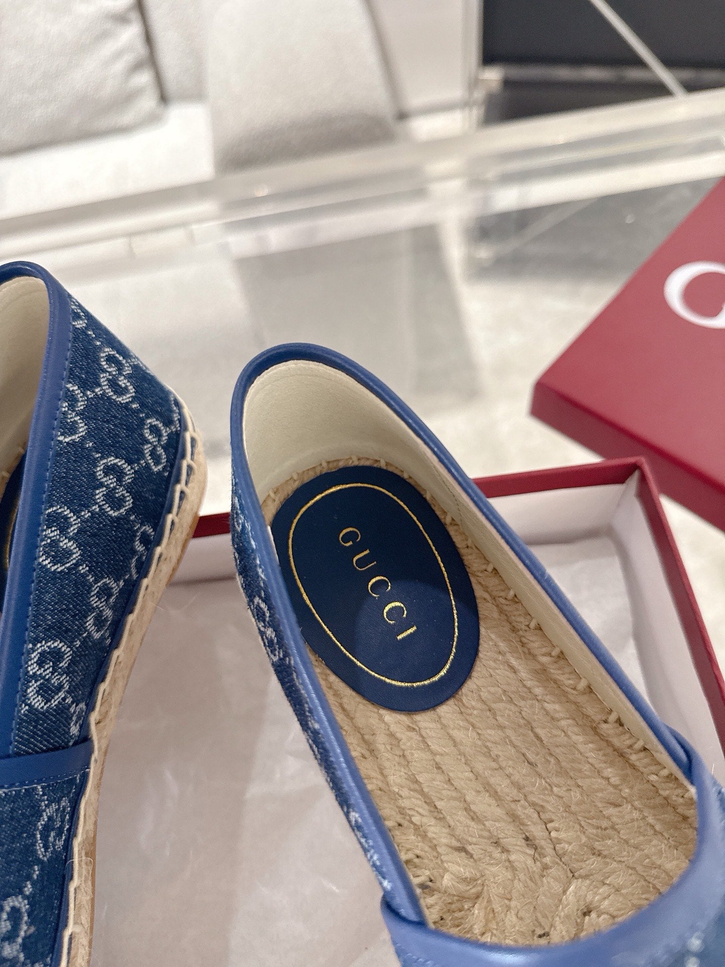 GC 2025 Espadrille With Horsebit Blue Canvas 292463