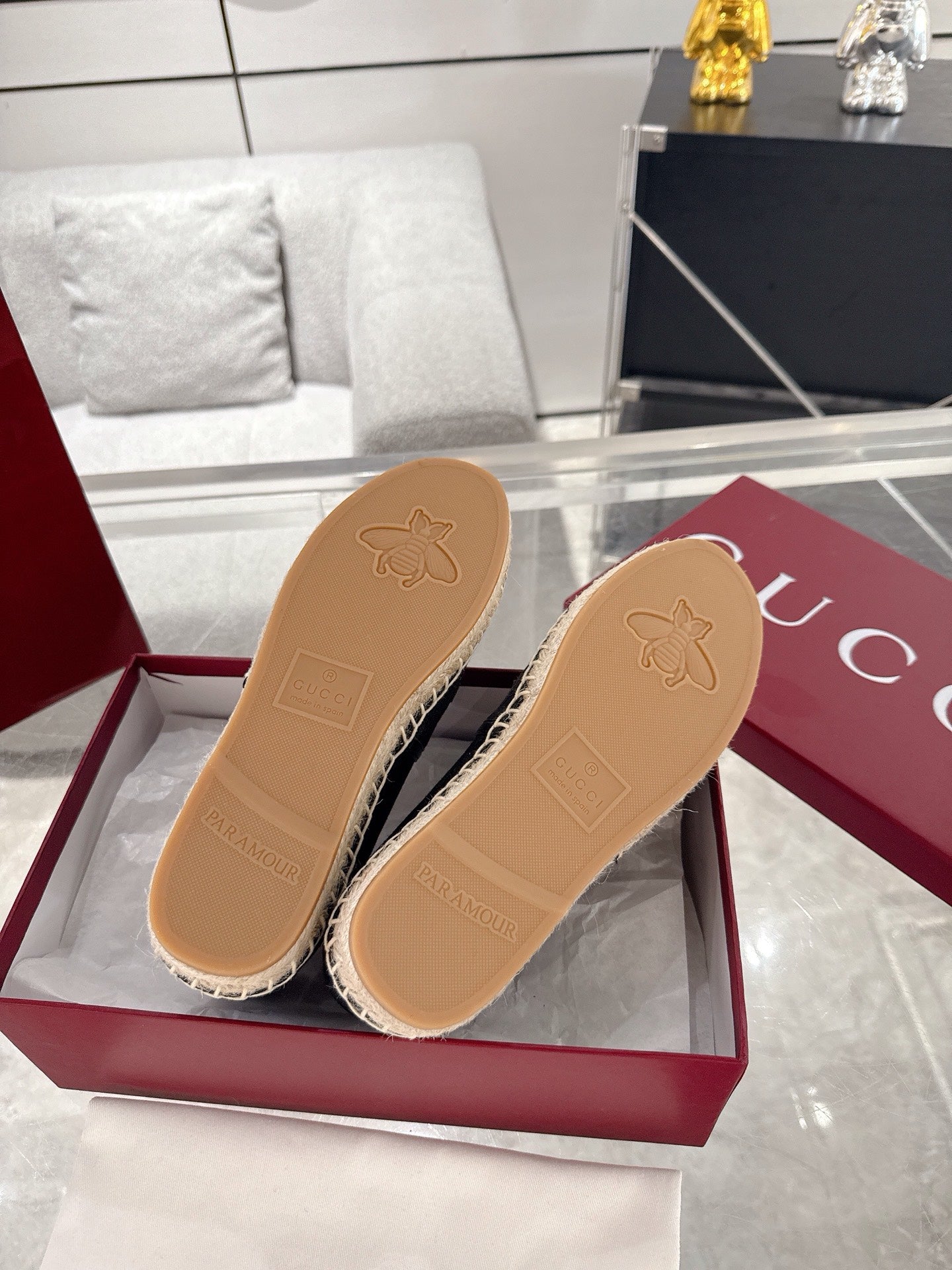 GC 2025 Espadrille With Horsebit Black Canvas 292464