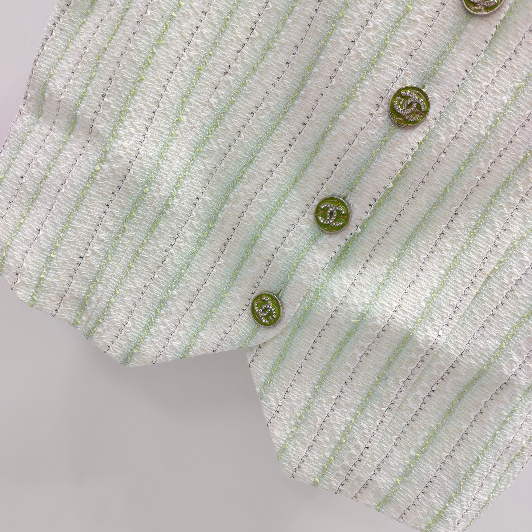 CC Refreshing Vest White Green Polyester 215764