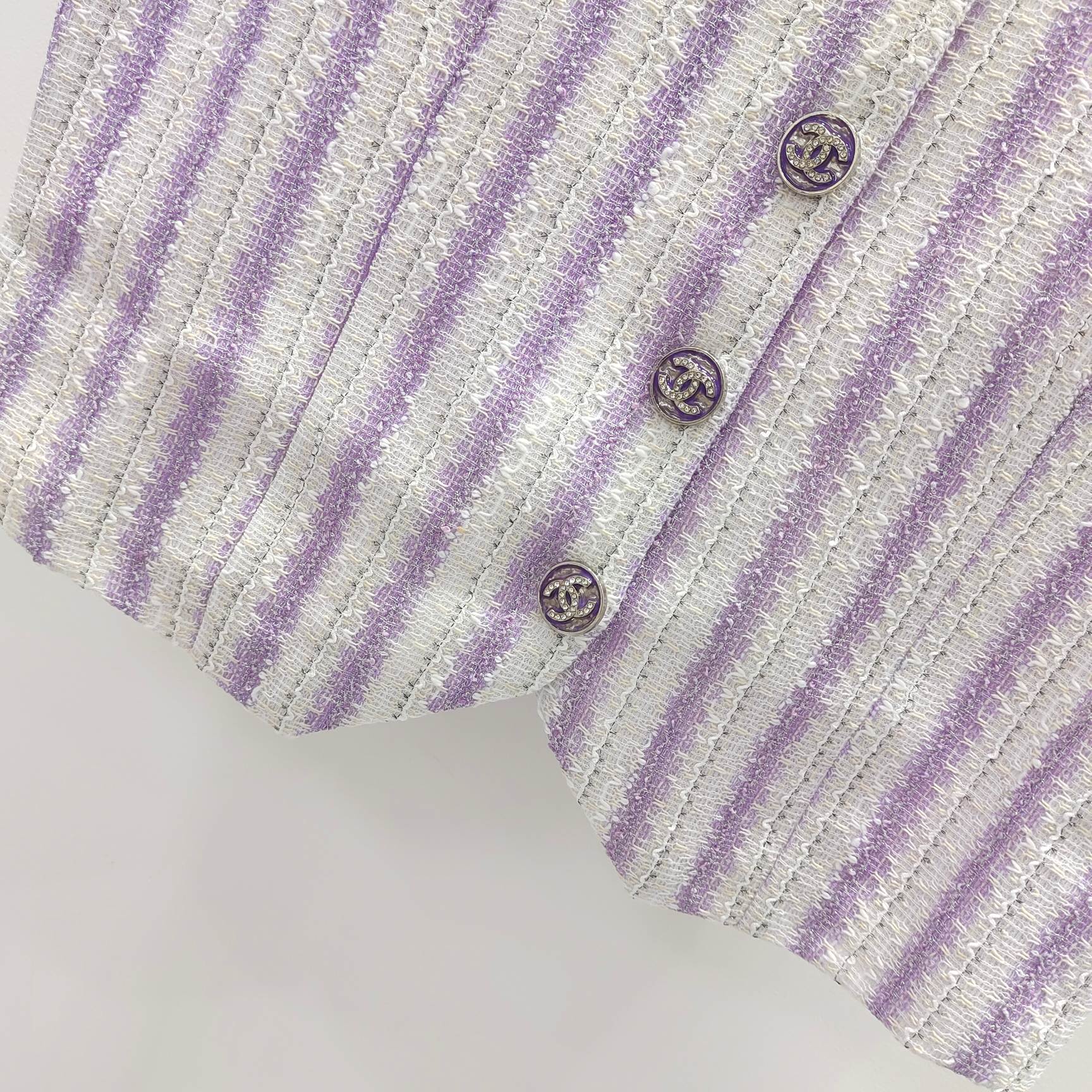 CC Refreshing Vest Purple White Polyester 215765