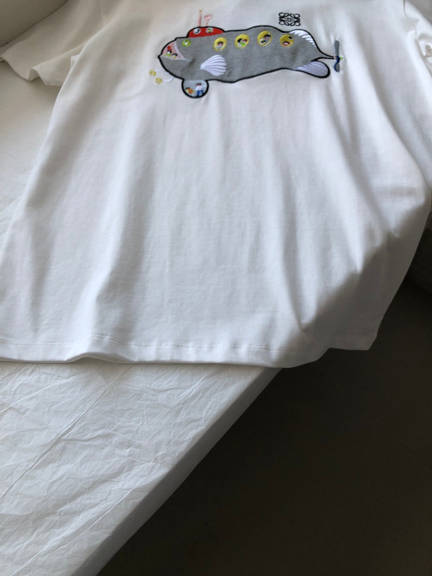 Loewe Submarine T-shirt White Cotton