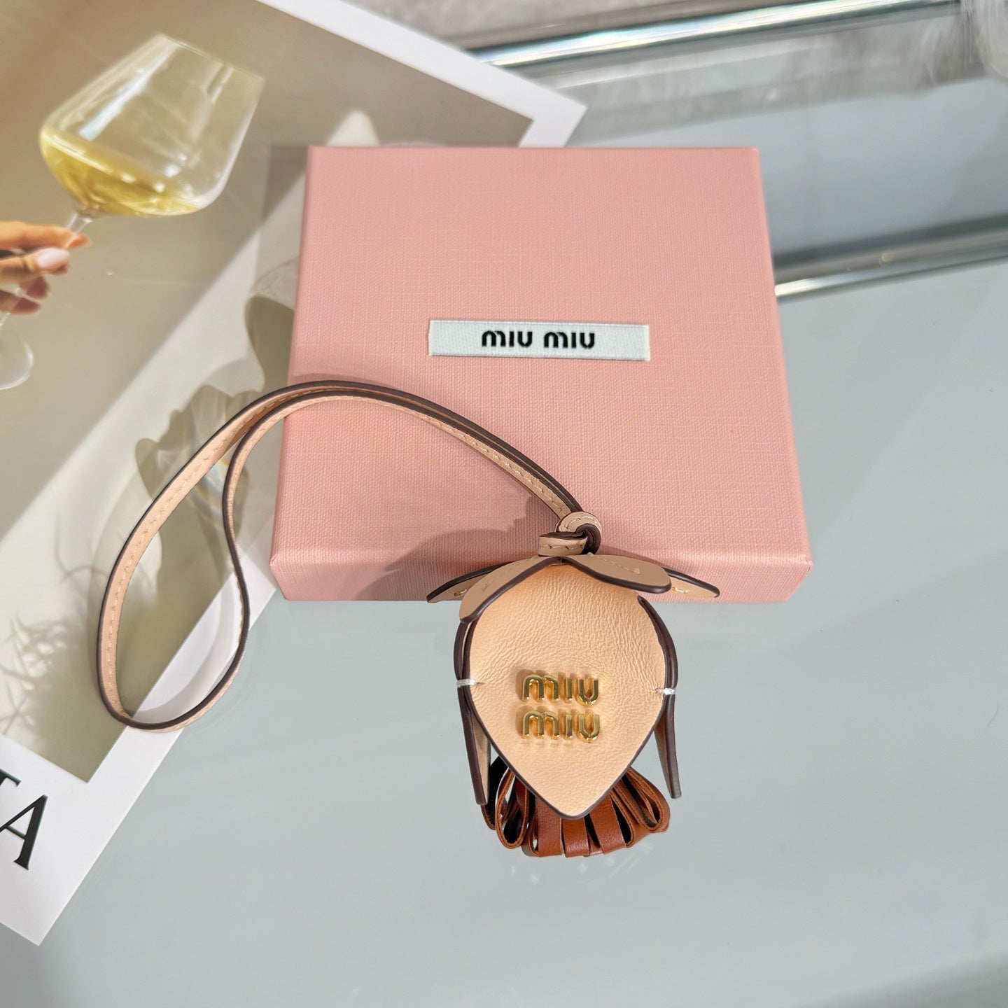 Miu Miu Trick Calfskin Bag Charm