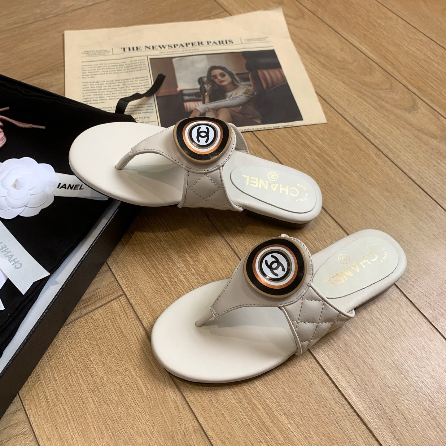 CC 25 Thong Slippers Multicolor Original Custom Material 307013