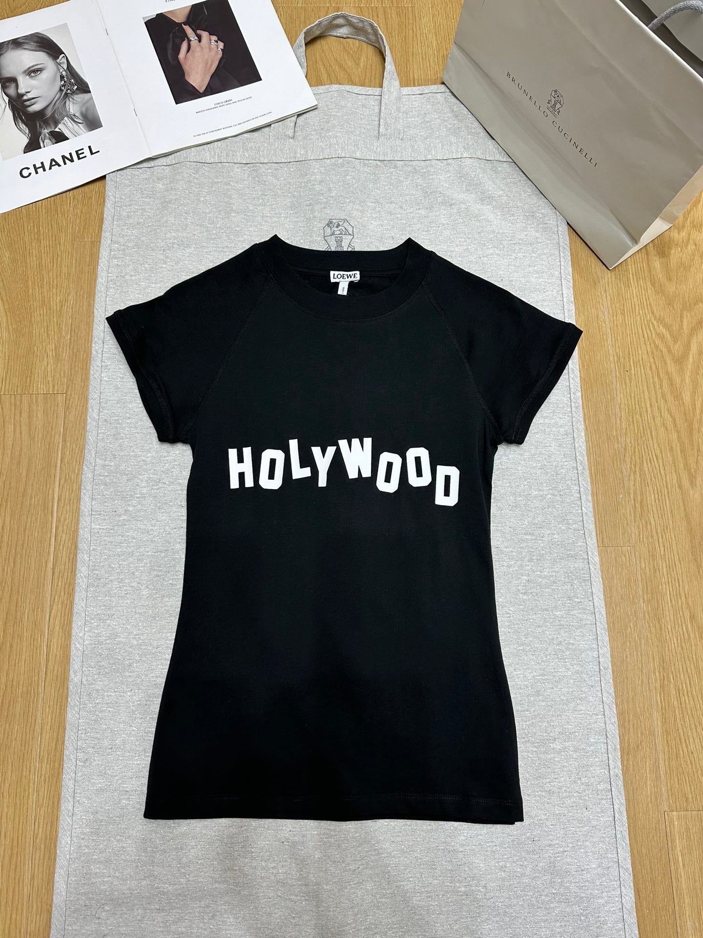 Loewe 25 Shhot Sleeved T-shirt Cotton