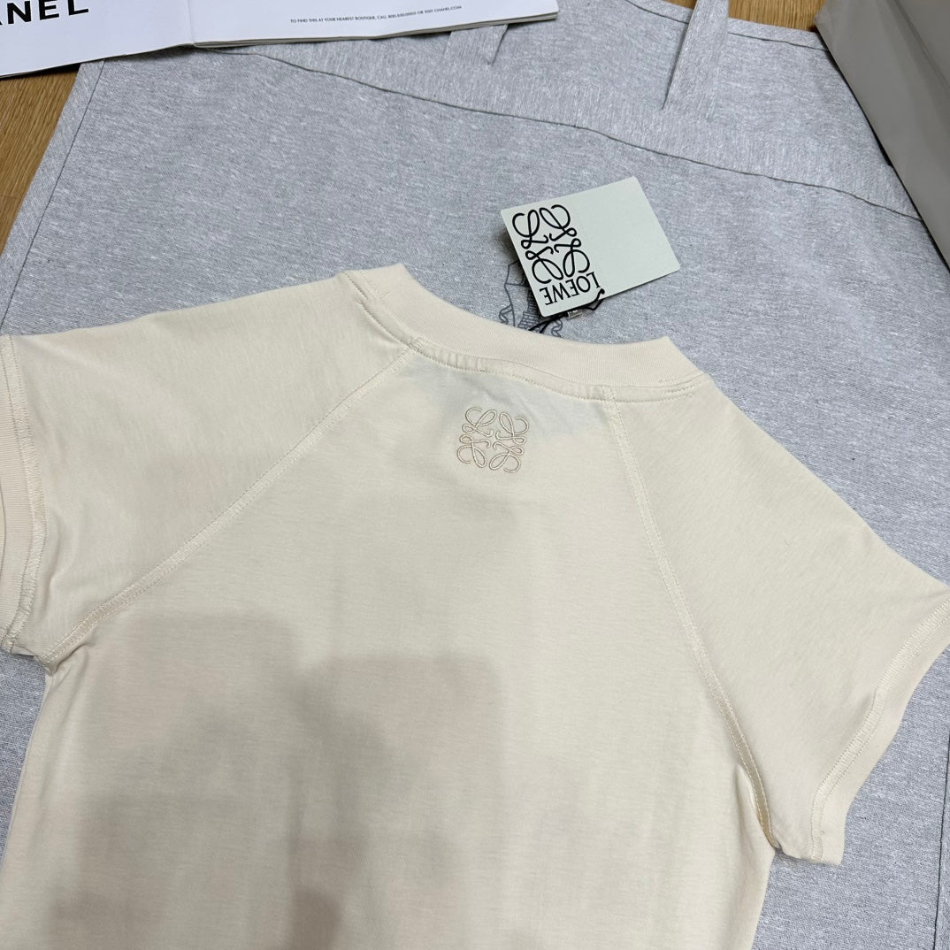 Loewe 25 Shhot Sleeved T-shirt Cotton