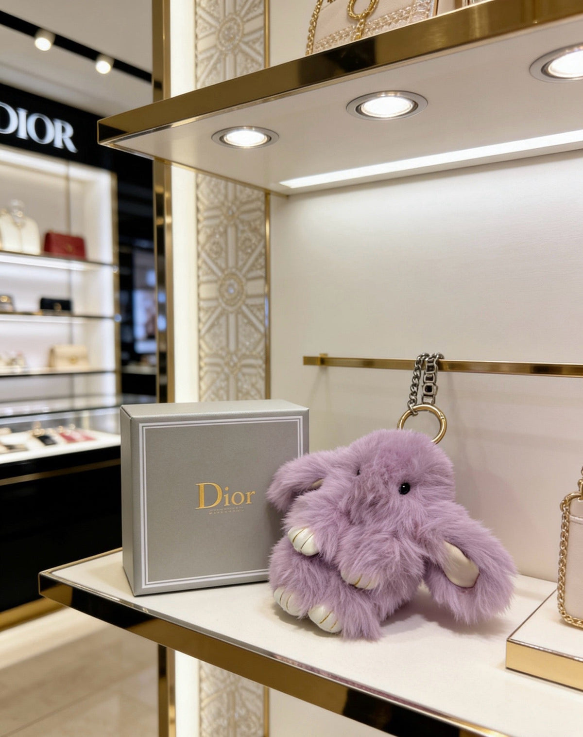 Dior Purple Rabbit Charm