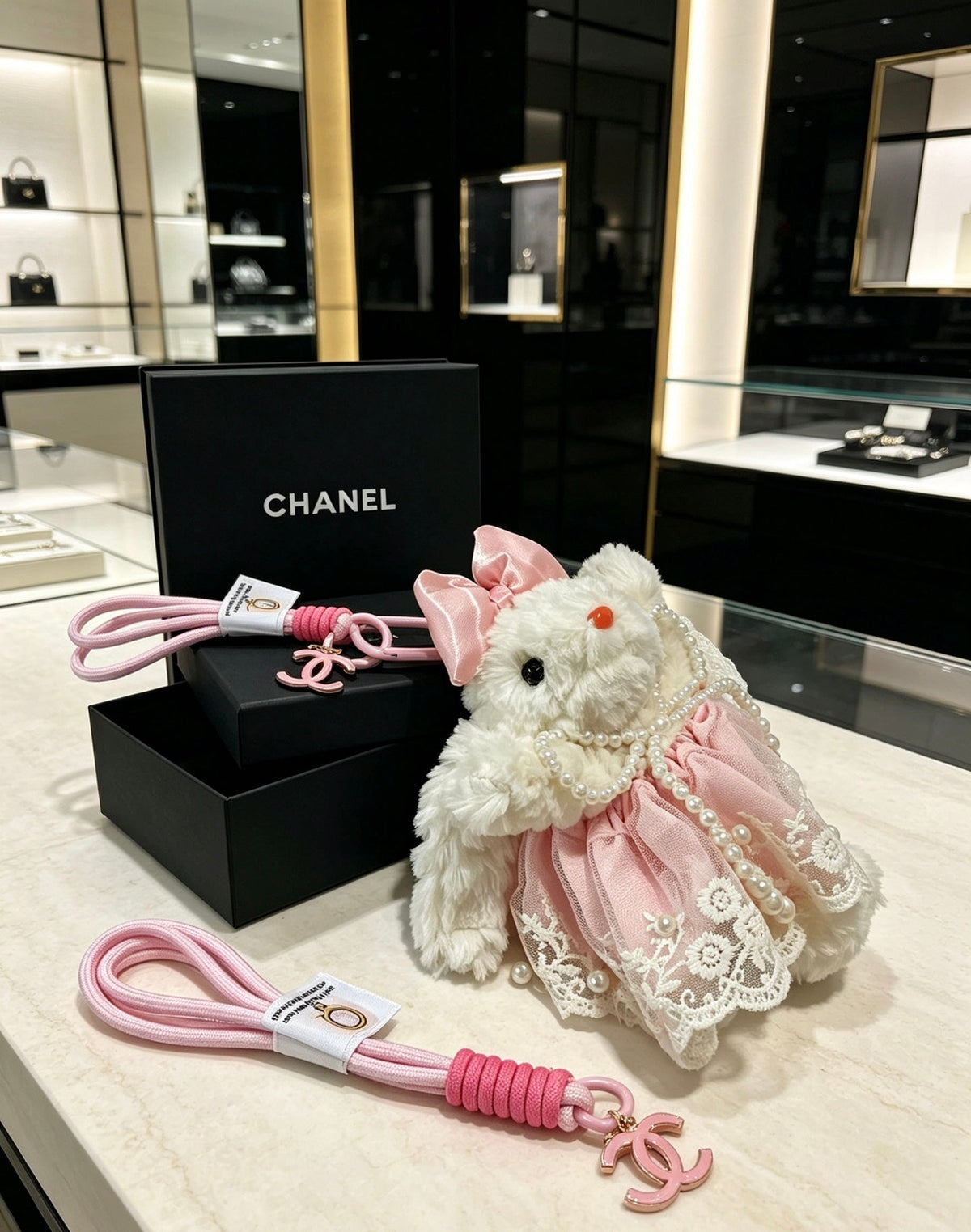Chanel Bunny Doll Charm