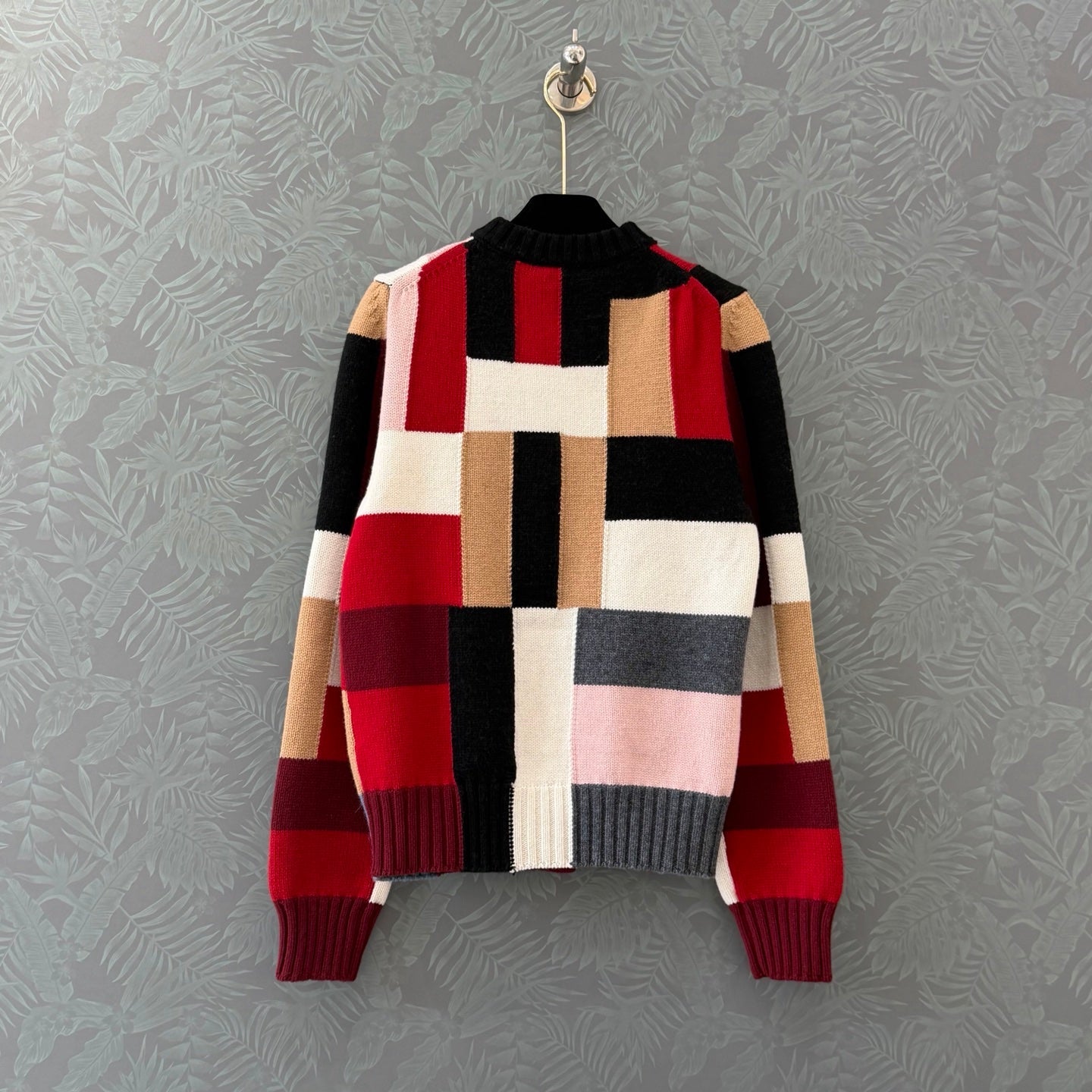 Chanel 2026 Plaid Knit Long-sleeved Cardigan Multicolors Cashmere 417536