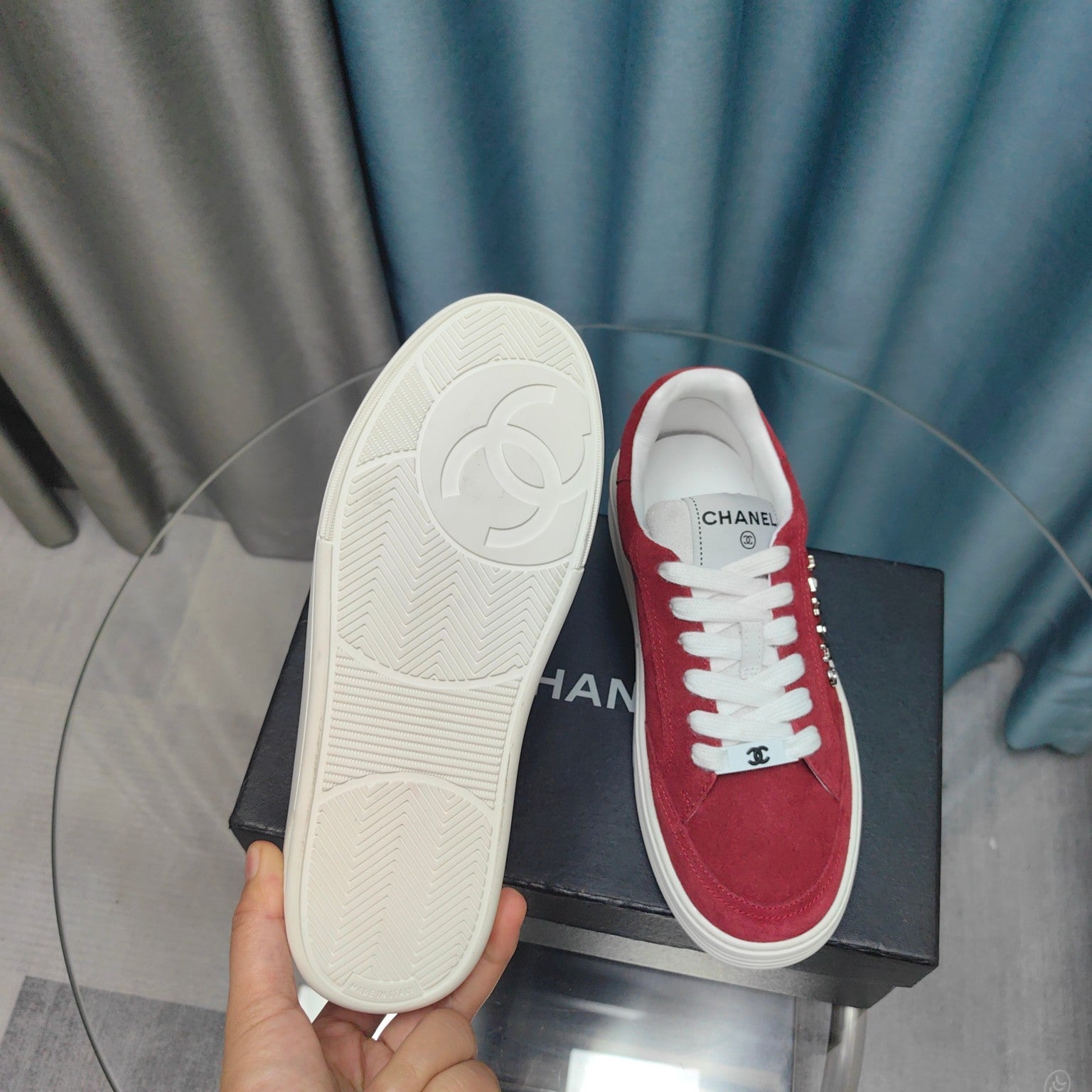 CC Sneaker Red Suede