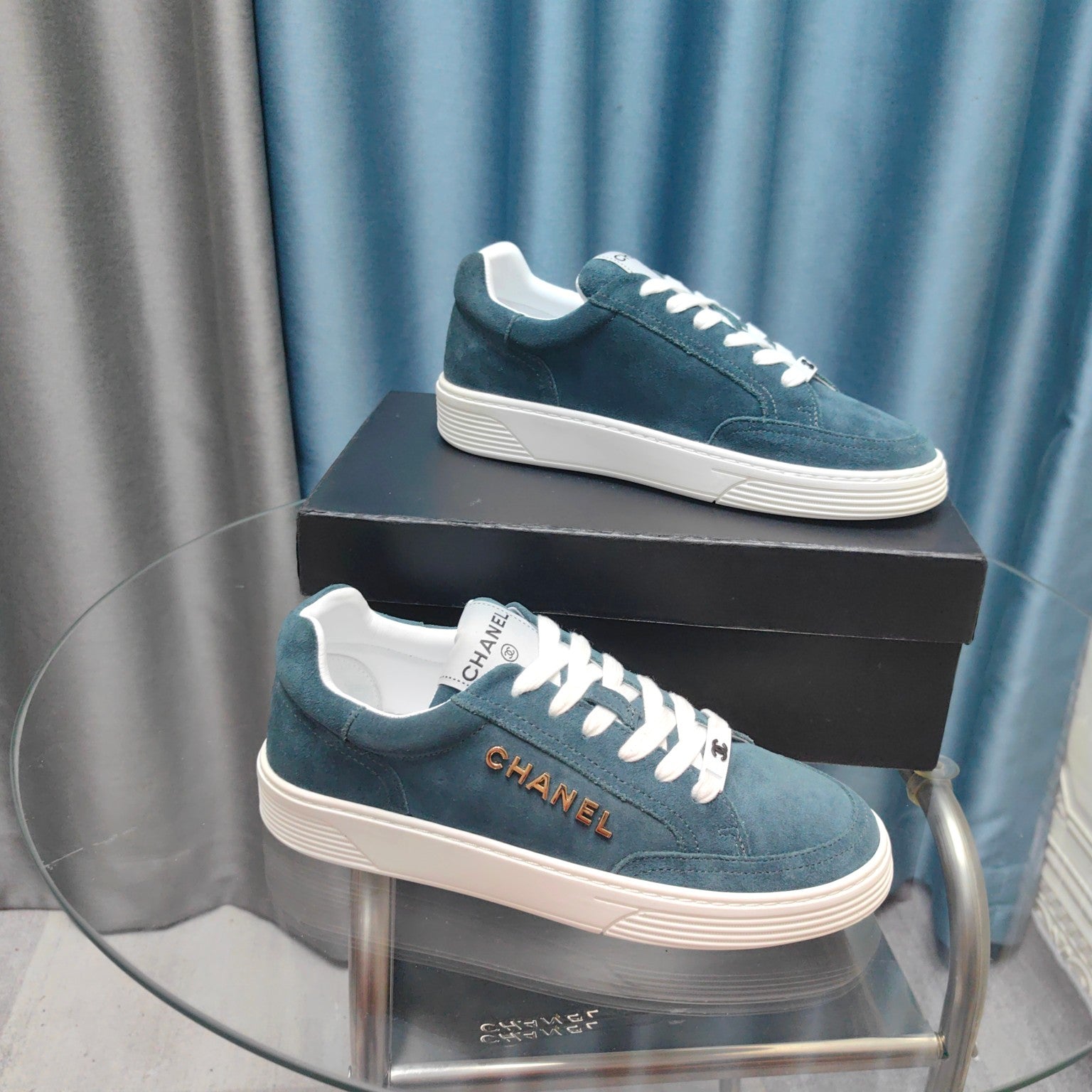 CC Sneaker Aquamarin Suede