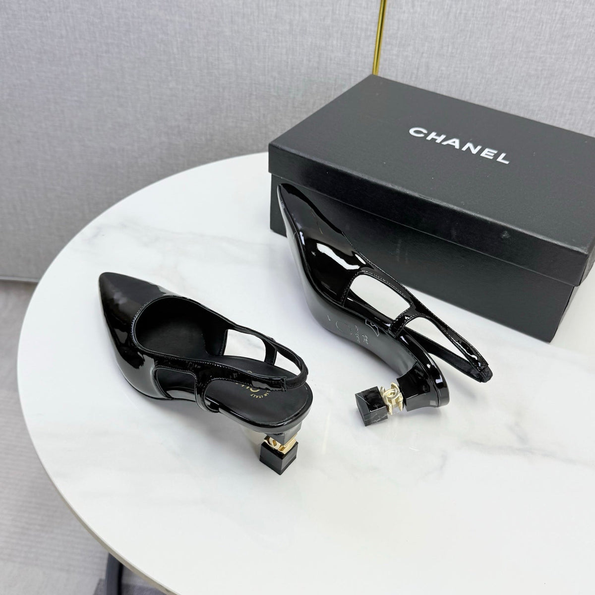 Chanel 2026 Slingback Patent Leather 904478
