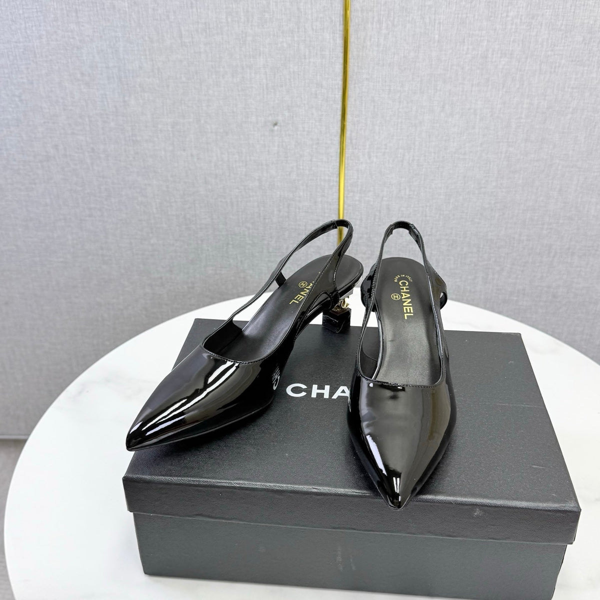 Chanel 2026 Slingback Patent Leather 904478