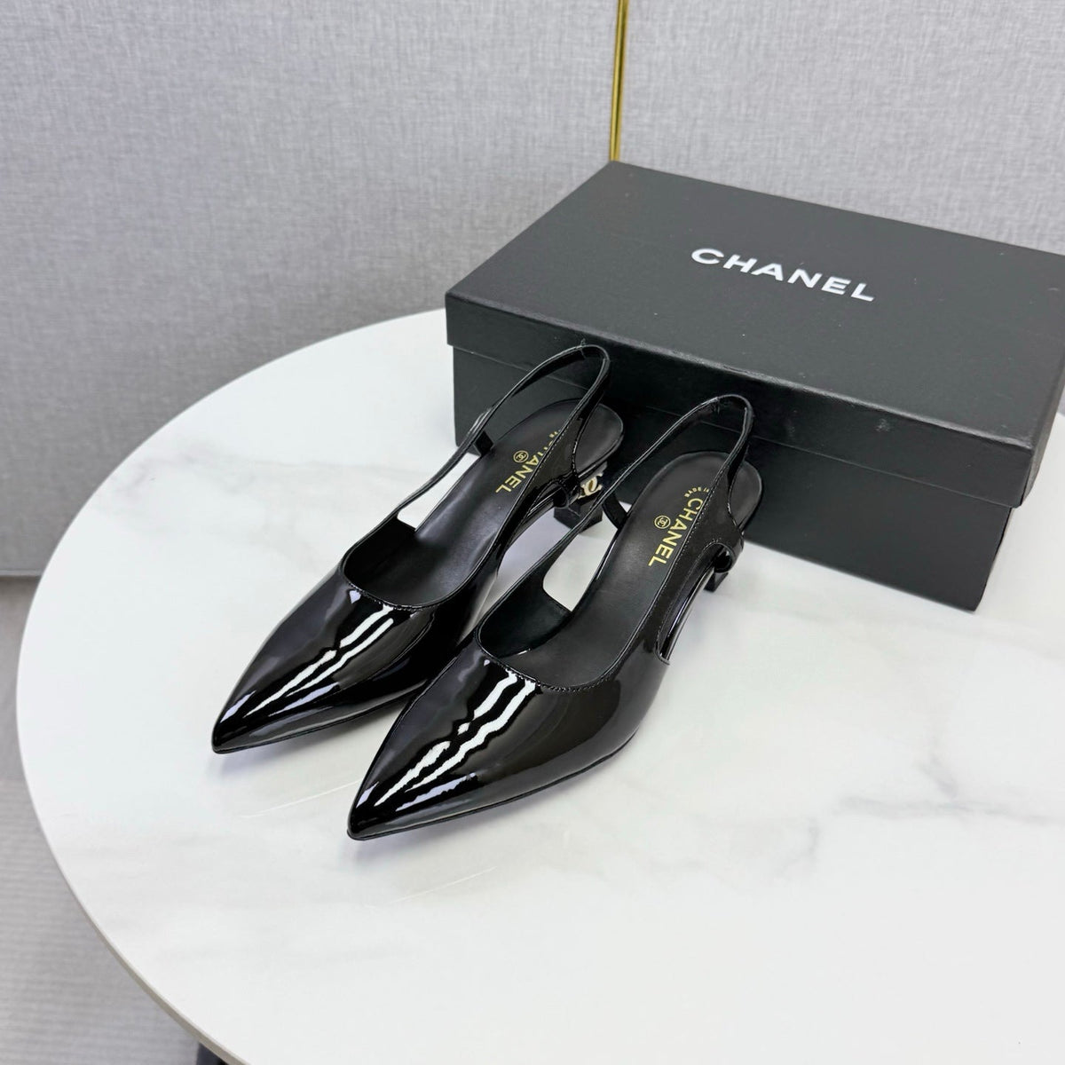 Chanel 2026 Slingback Patent Leather 904478