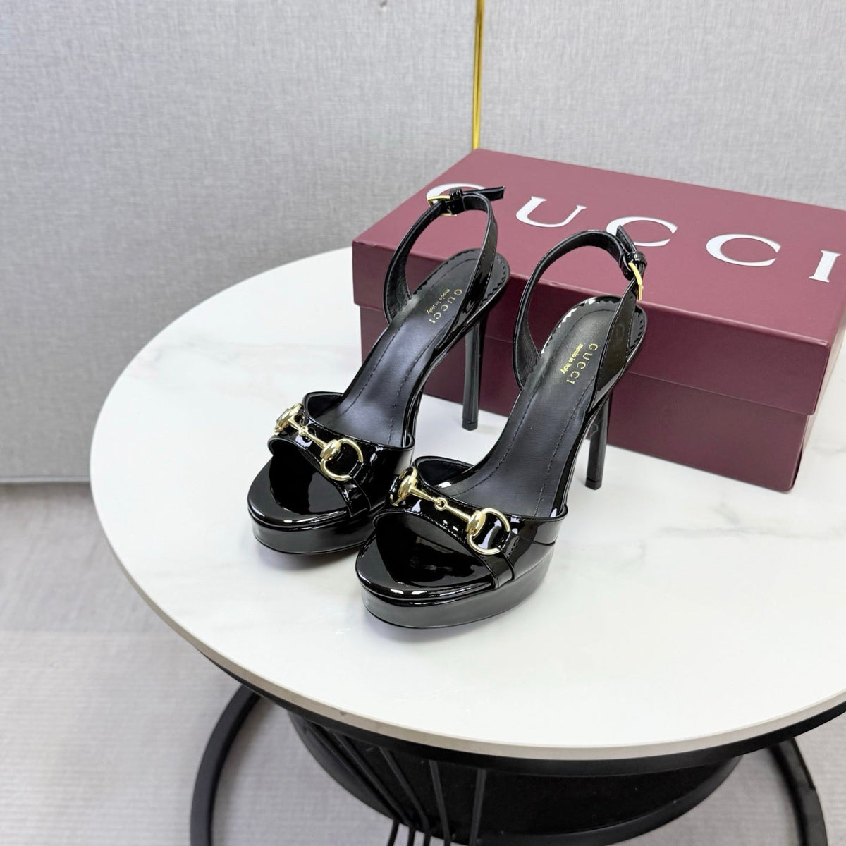 Gucci 2026 Donna Platform Sandal 120mm Leather 973321