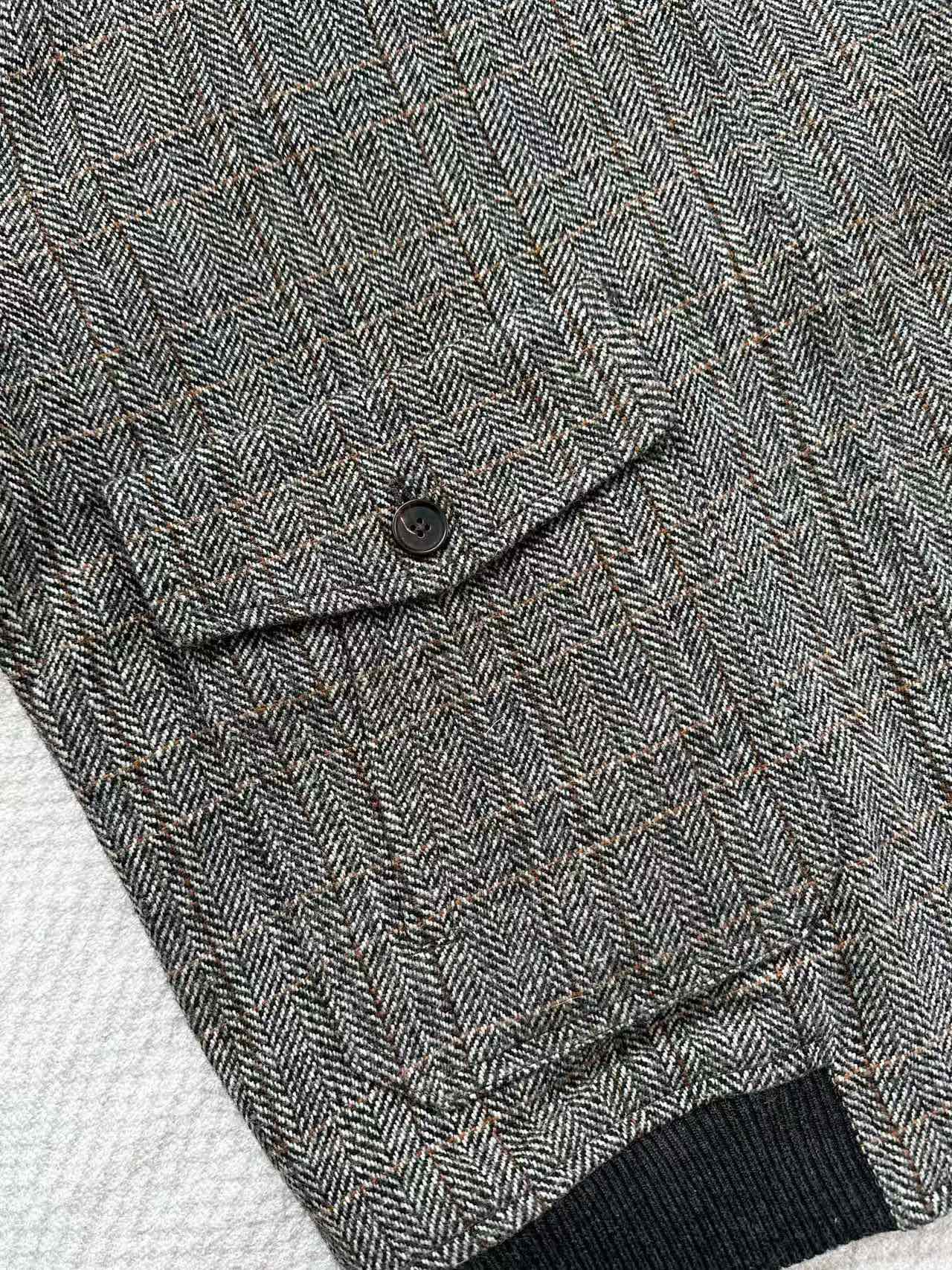 Miu Miu 25 Jacket Gray Beige Wool Viscose