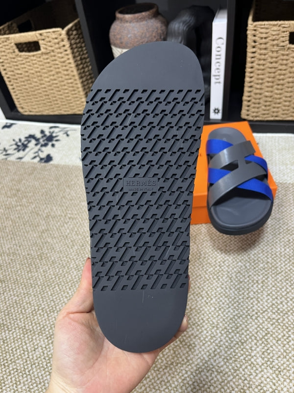 HM Men's Kazimir Grey Blue Calfskin 595533