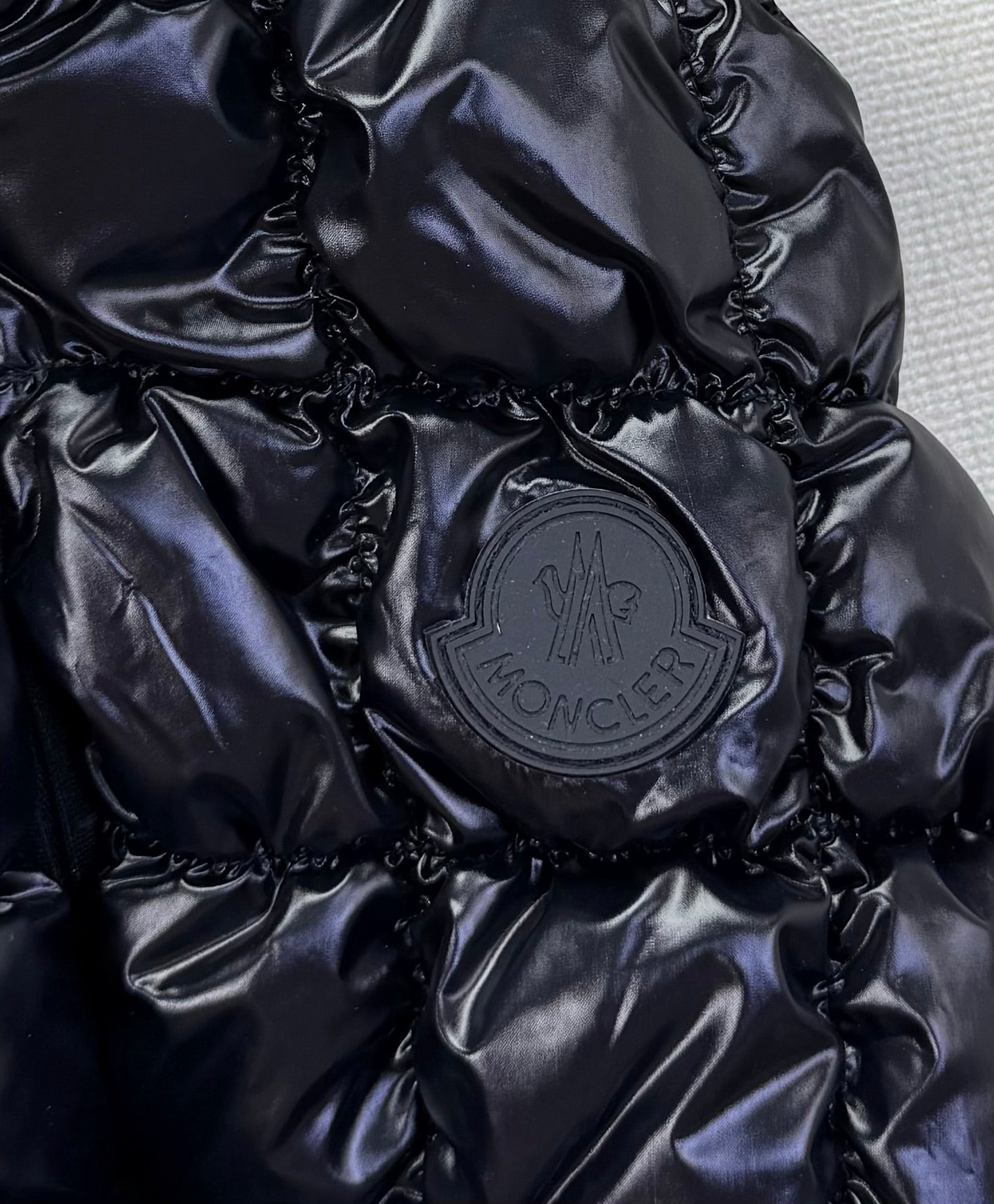 MC 2025 Emilion Square-Quilted Down Gilet Black Nylon Down