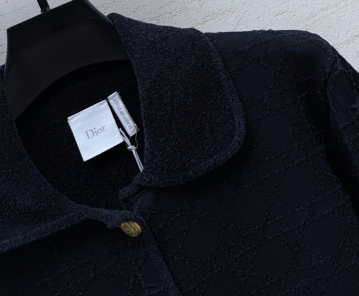 Dior 2026 Cannage Technical Jacquard Jacket Fabric 445461