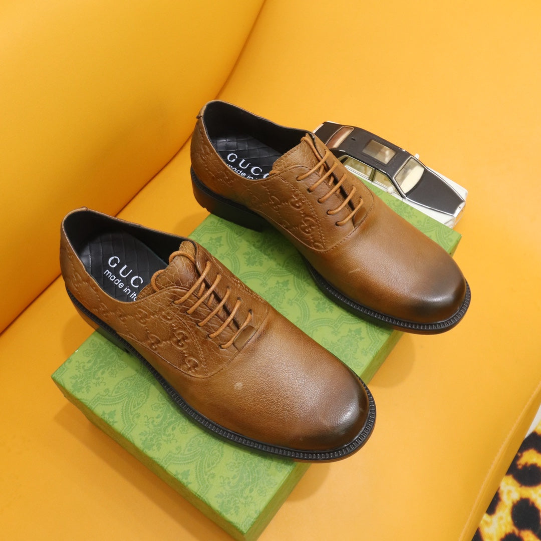 GG Men's Oxford Shoe Brown Cowhide 528260