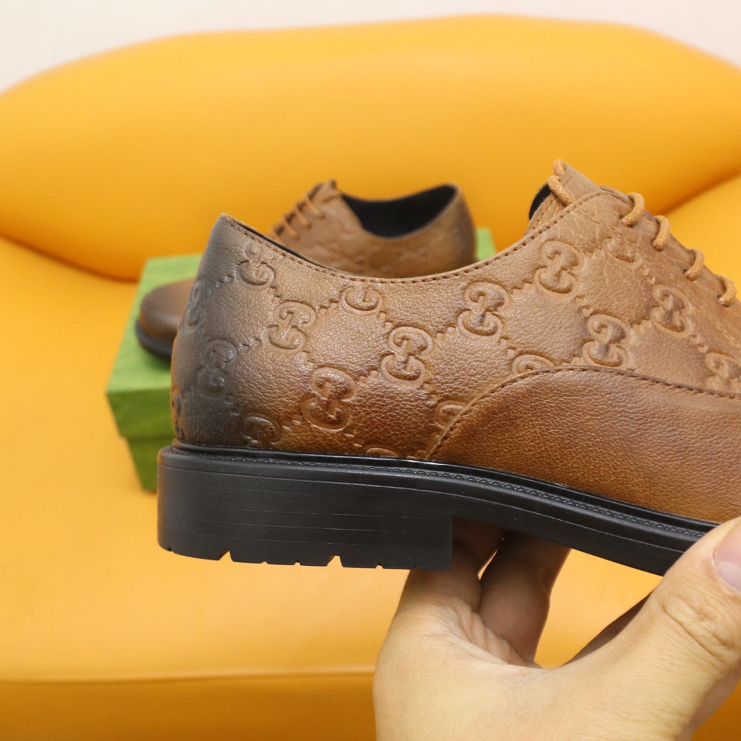 GG Men's Oxford Shoe Brown Cowhide 528260