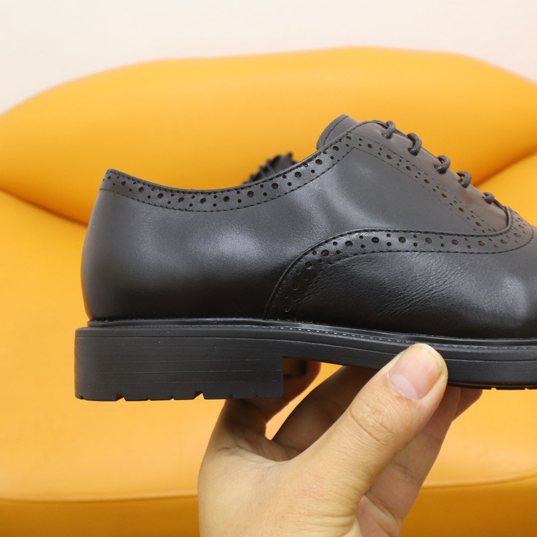 GG Men's Oxford Shoe Black Cowhide 528259