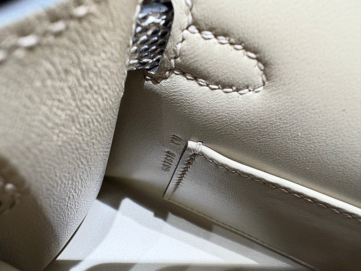High-end Hermes 2026 Mini Kelly II 19cm Bag Lizard Skin