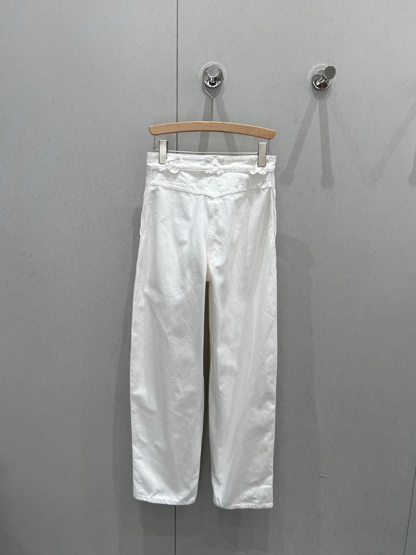 CC 25 Logo Jeans White Cotton