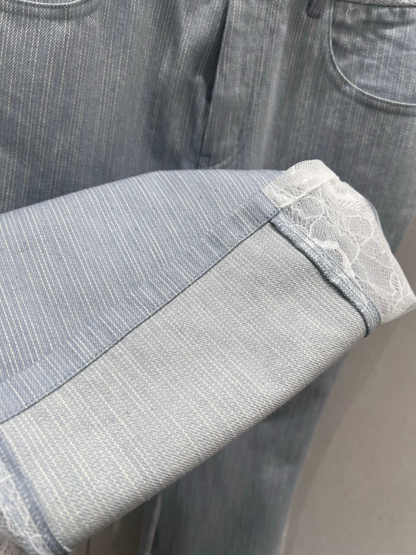 CC Flared Jeans Blue Gray Cotton