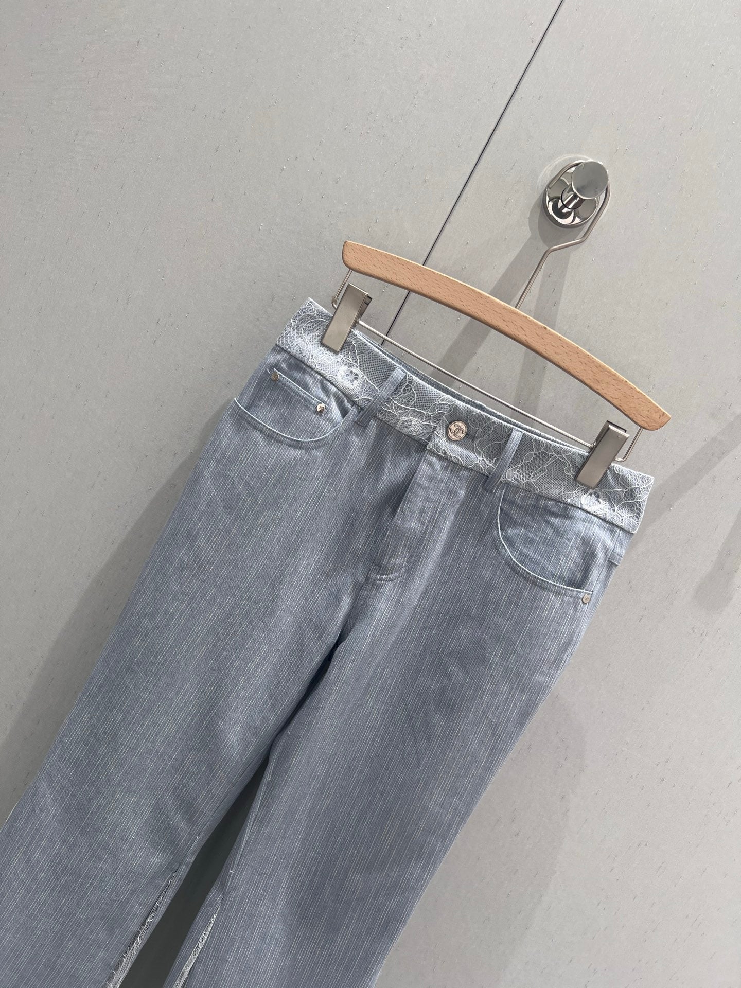 CC Flared Jeans Blue Gray Cotton