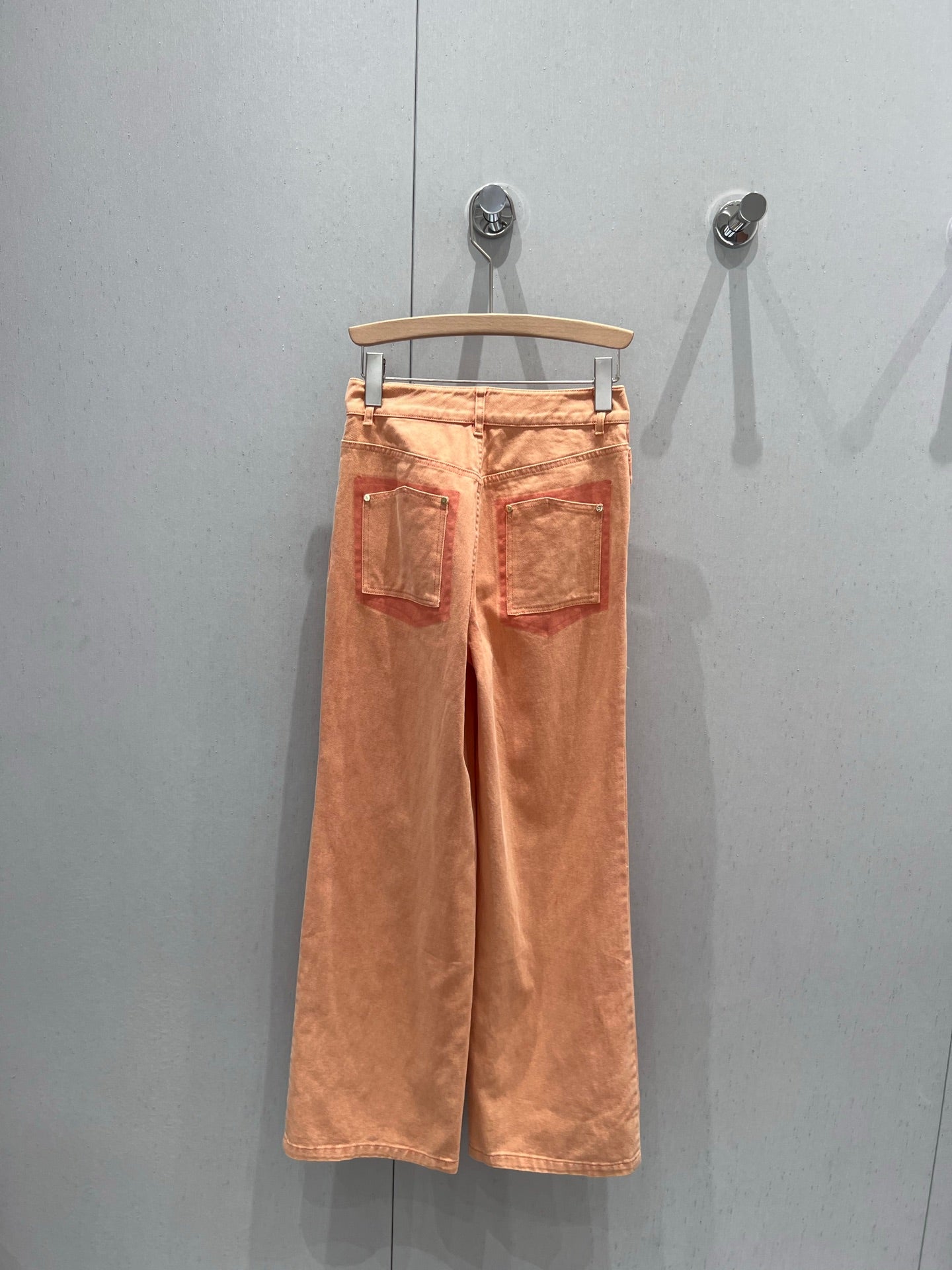 CC 25 Straight Jeans Orange Cotton