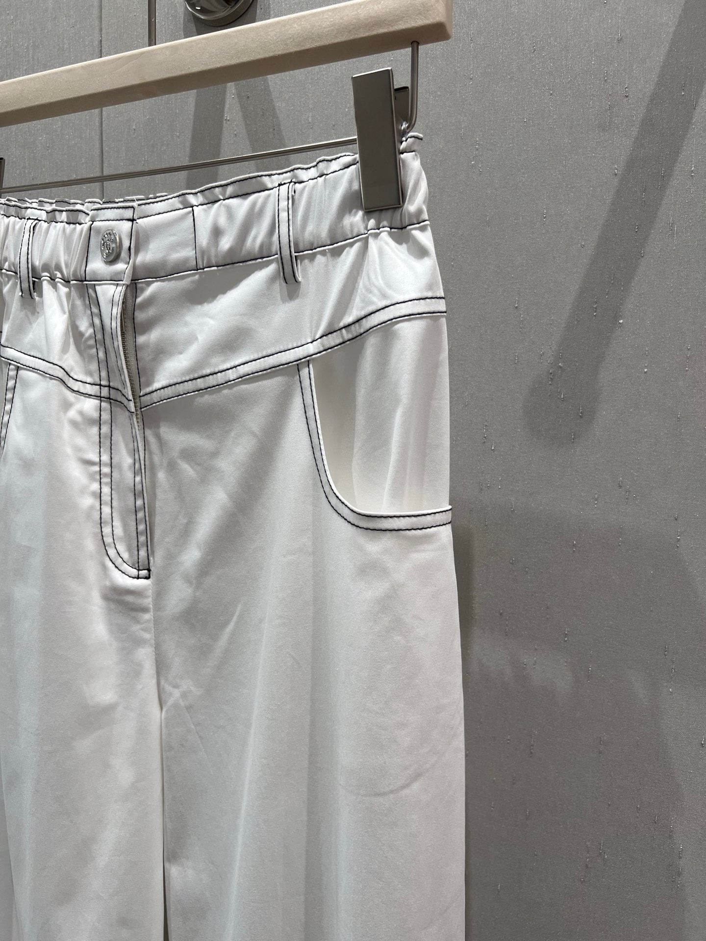 CC 25 Cropped Pant White Cotton