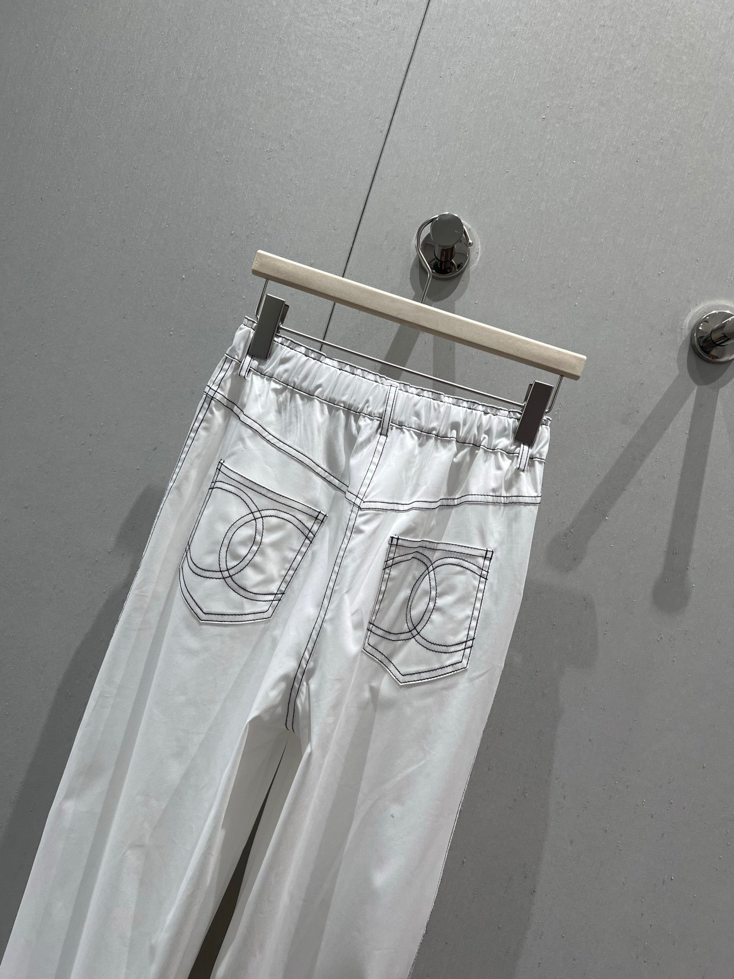 CC 25 Cropped Pant White Cotton