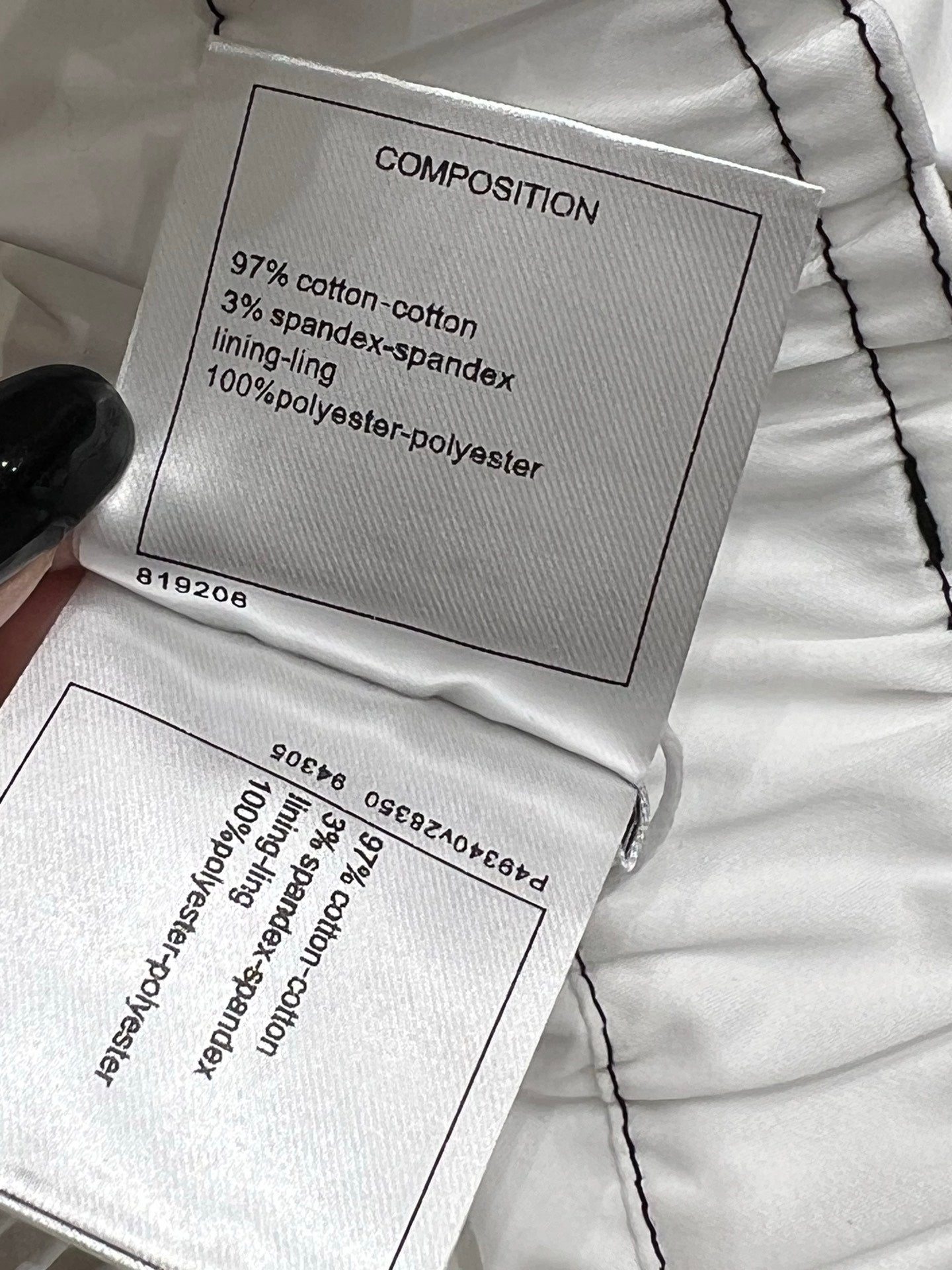 CC 25 Cropped Pant White Cotton