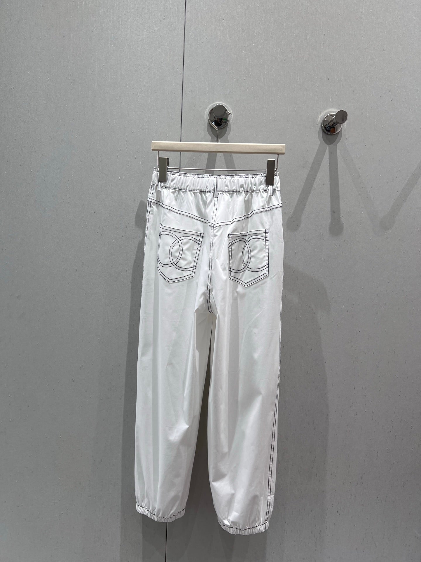 CC 25 Cropped Pant White Cotton